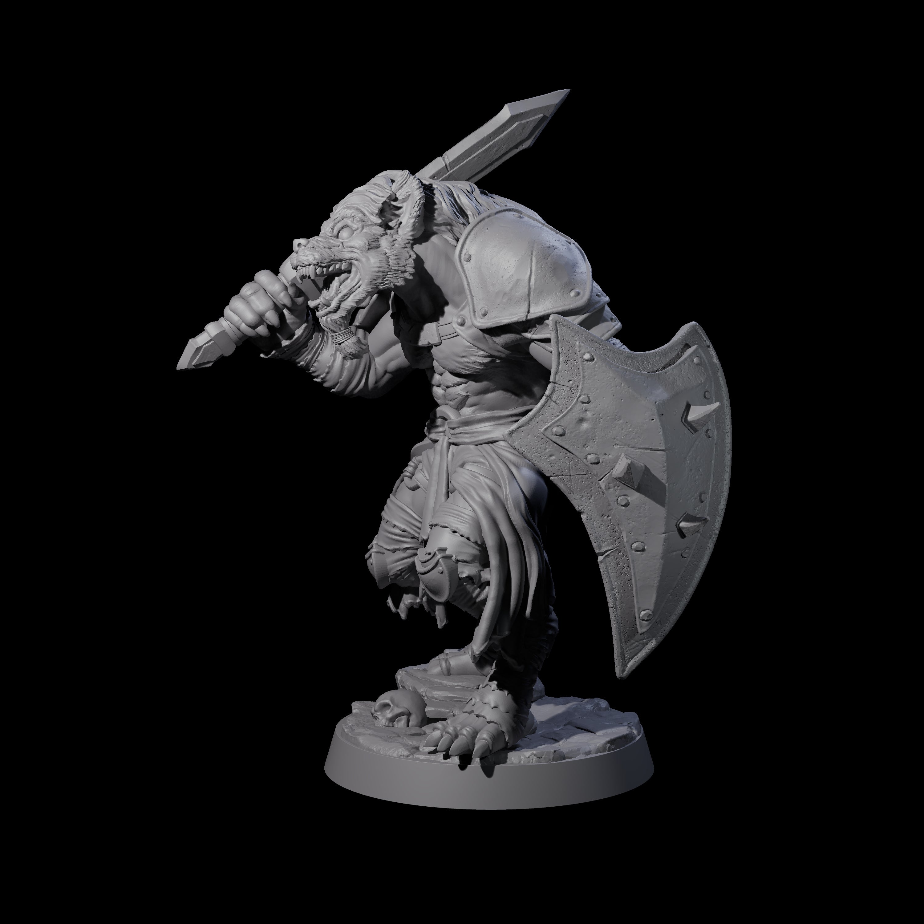 Cackling Gnoll D Miniature for Dungeons and Dragons, Pathfinder or other TTRPGs