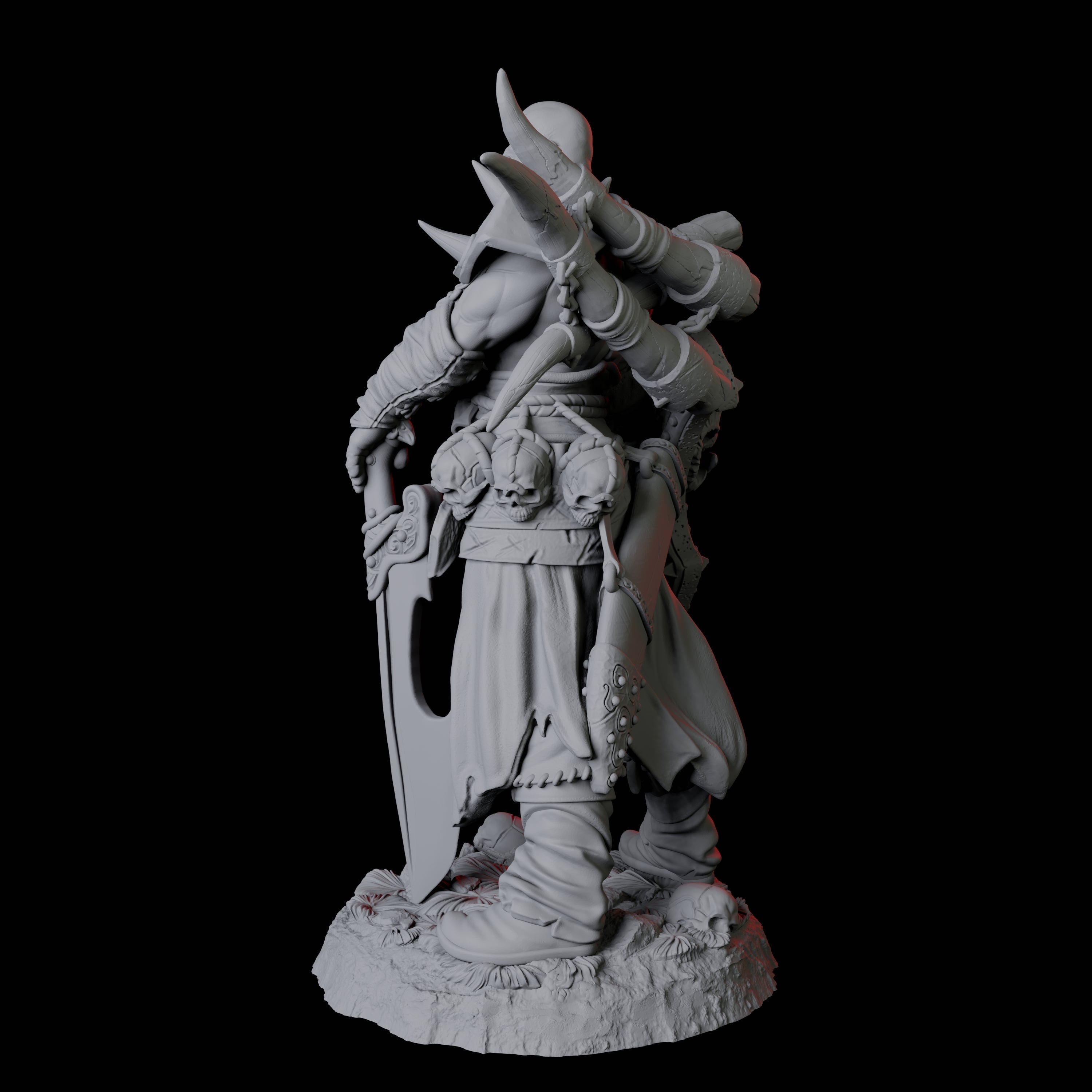 Calm Northman Barbarian Miniature for Dungeons and Dragons, Pathfinder or other TTRPGs