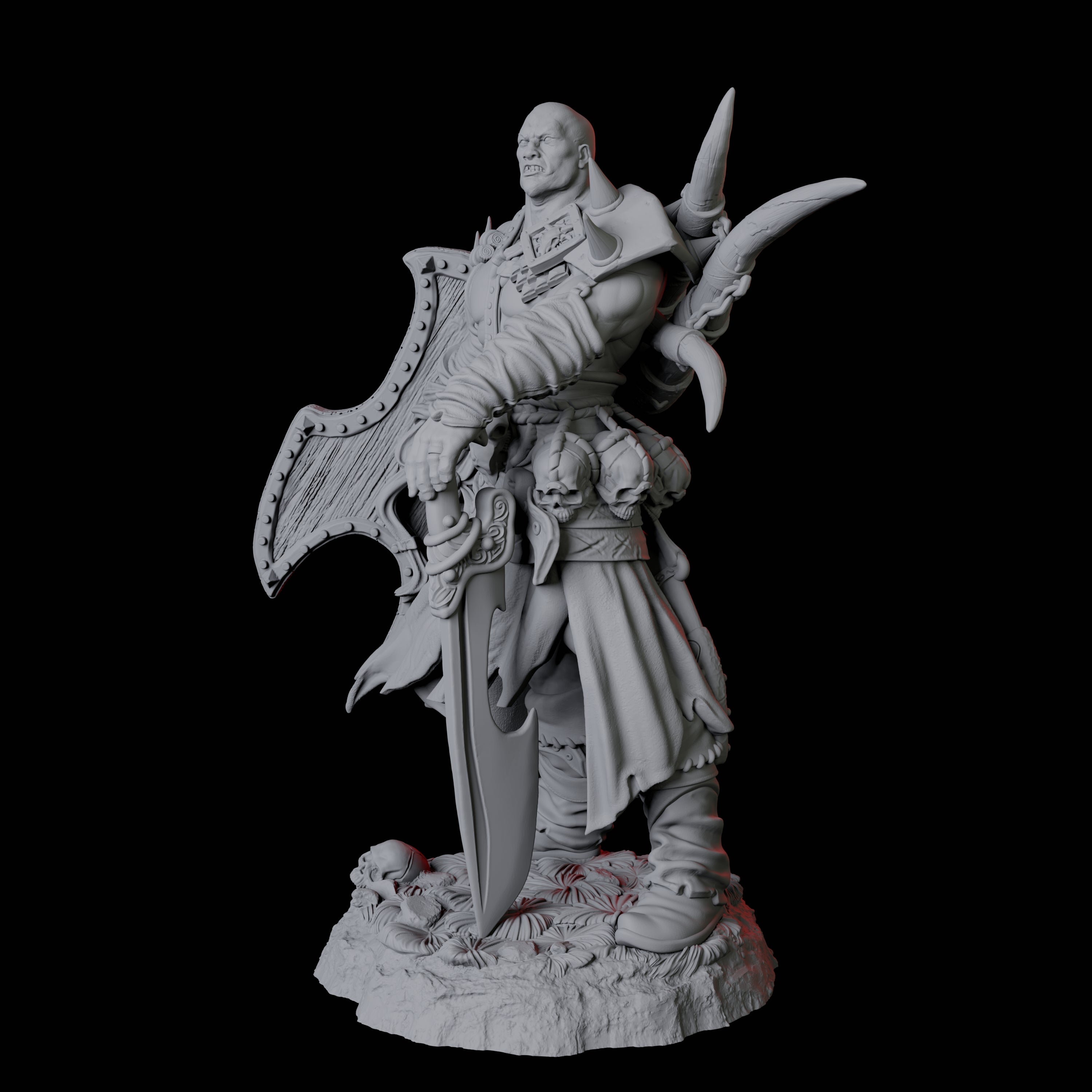 Calm Northman Barbarian Miniature for Dungeons and Dragons, Pathfinder or other TTRPGs