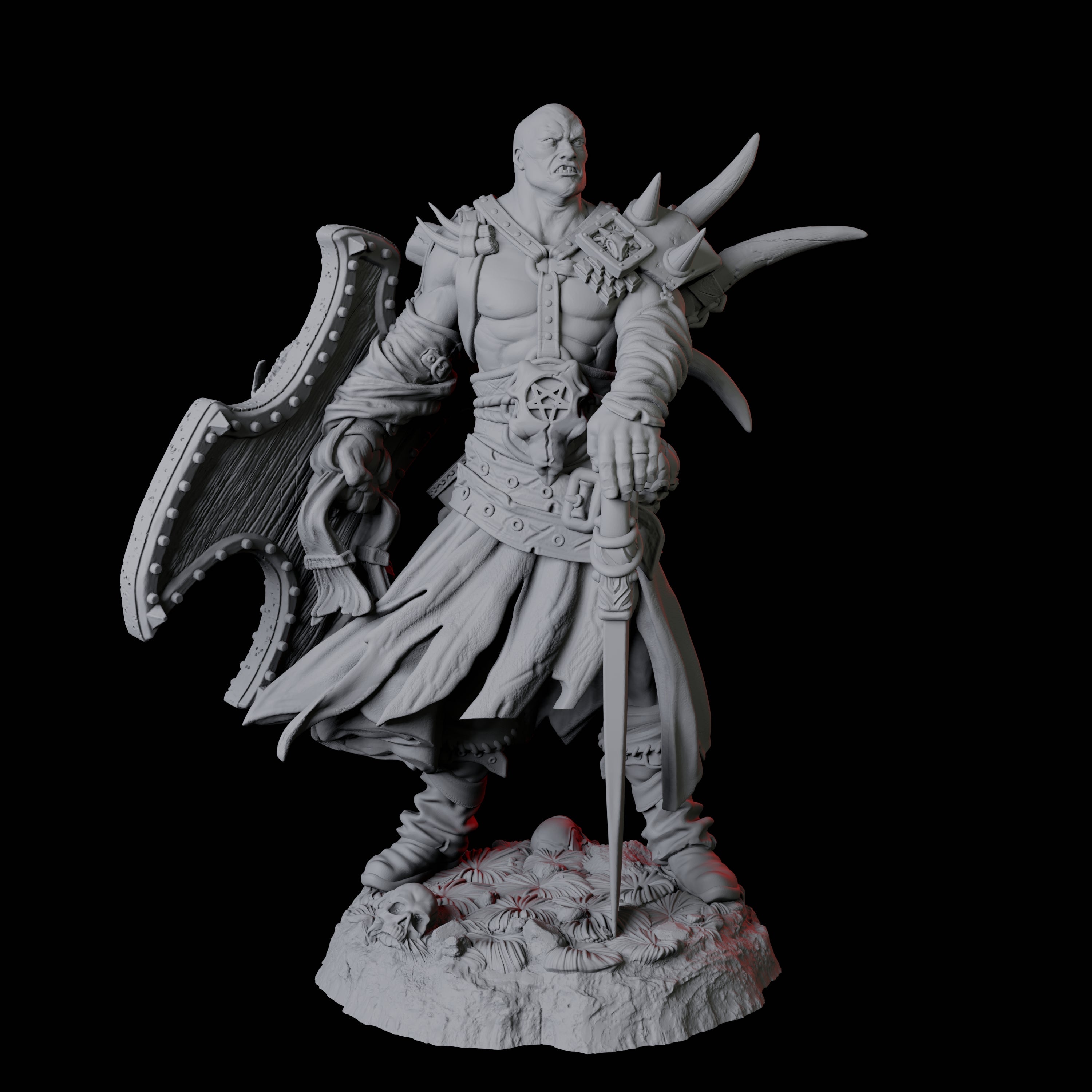 Calm Northman Barbarian Miniature for Dungeons and Dragons, Pathfinder or other TTRPGs