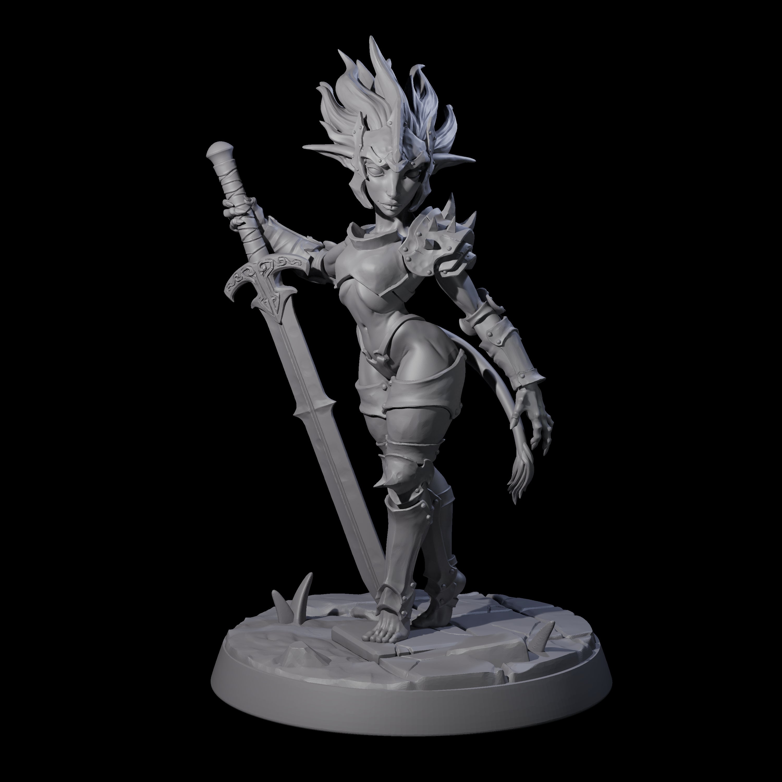 Calm Troll Pin-up Miniature for Dungeons and Dragons, Pathfinder or other TTRPGs