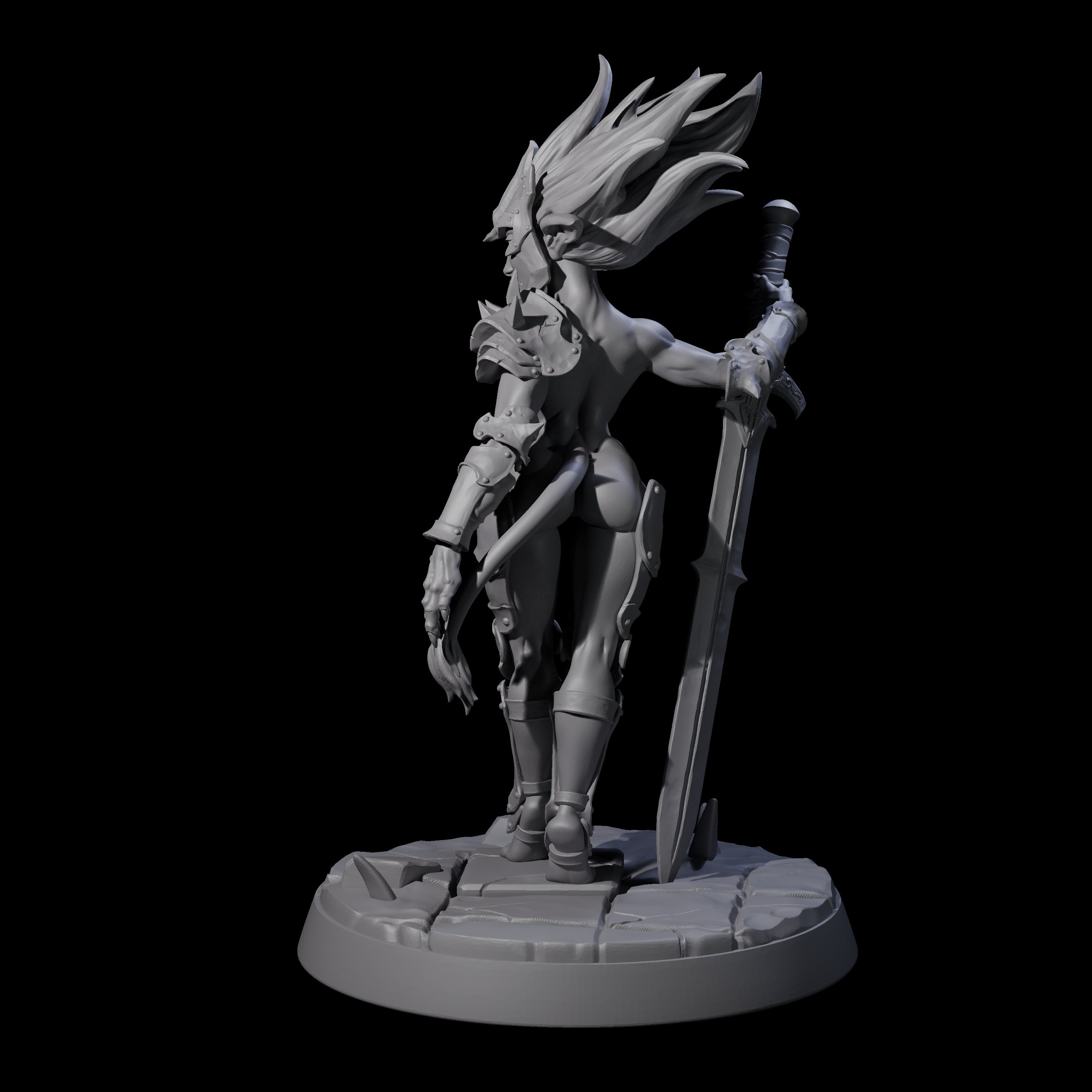 Calm Troll Pin-up Miniature for Dungeons and Dragons, Pathfinder or other TTRPGs