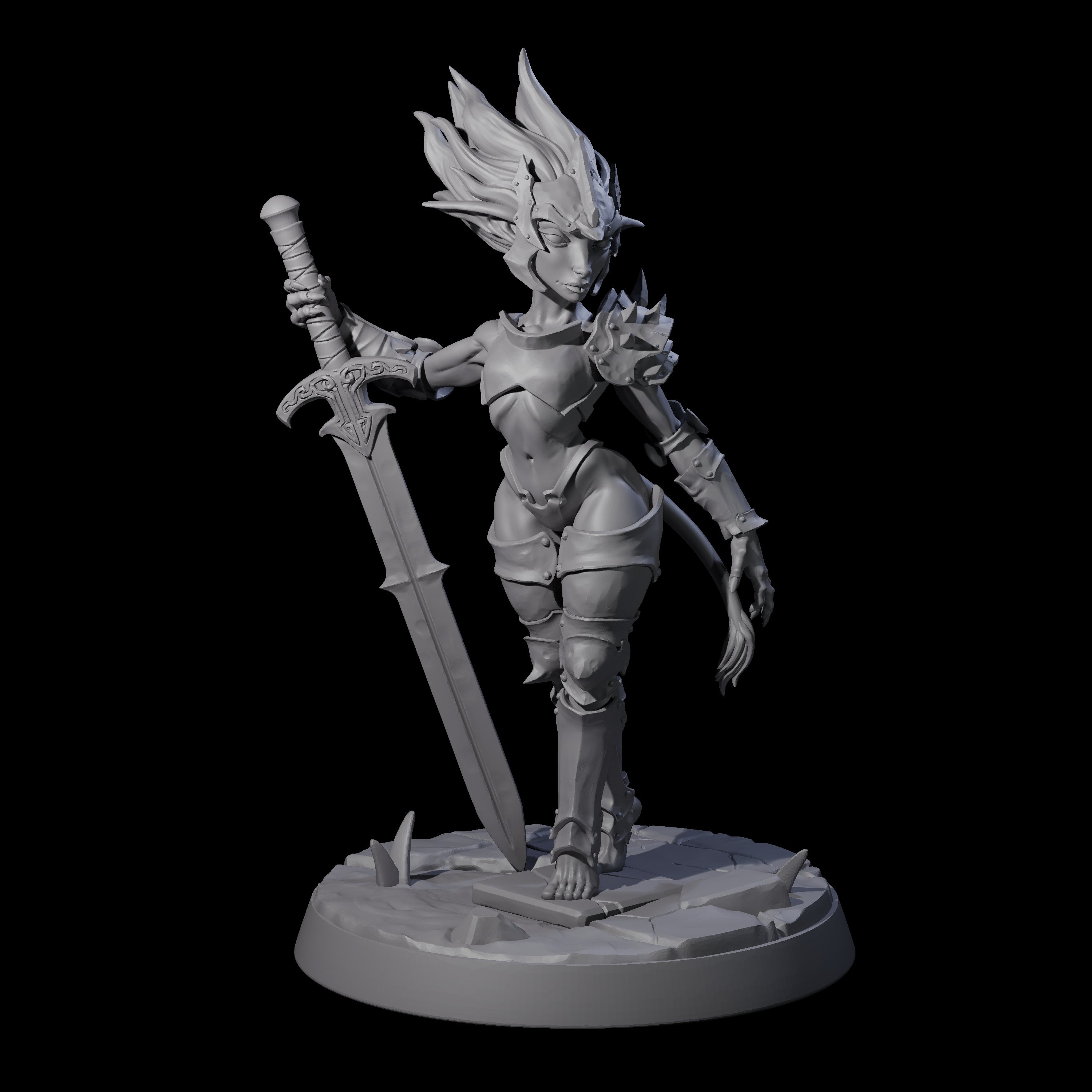 Calm Troll Pin-up Miniature for Dungeons and Dragons, Pathfinder or other TTRPGs