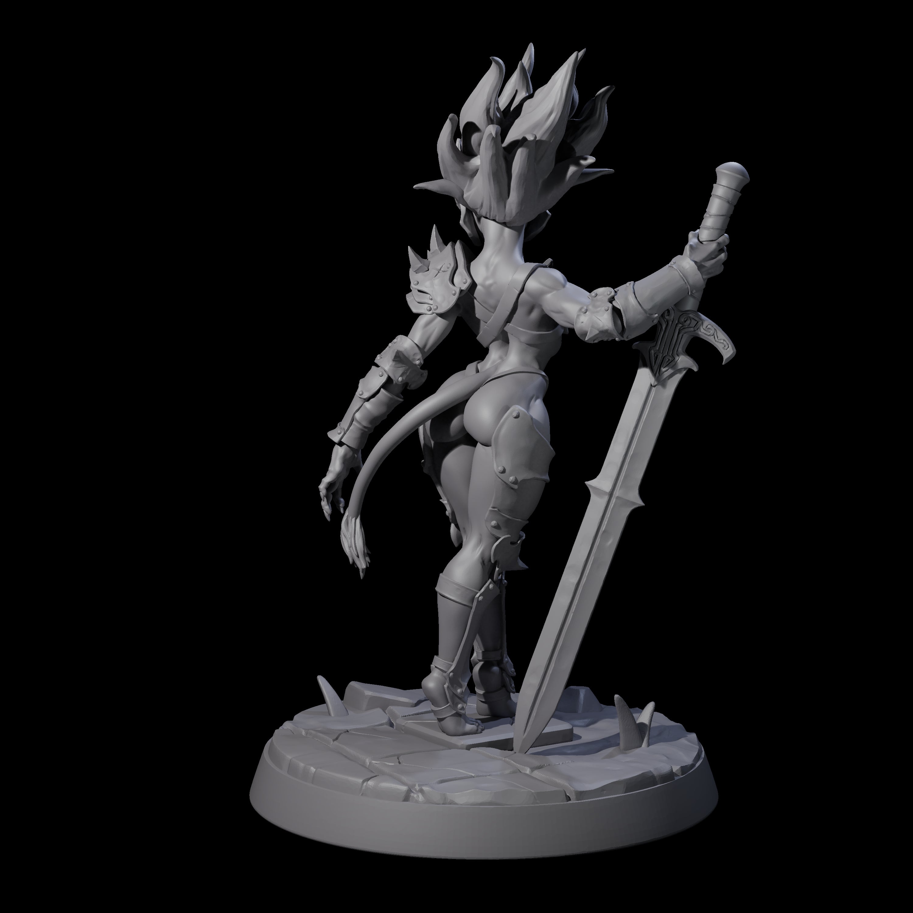 Calm Troll Pin-up Miniature for Dungeons and Dragons, Pathfinder or other TTRPGs