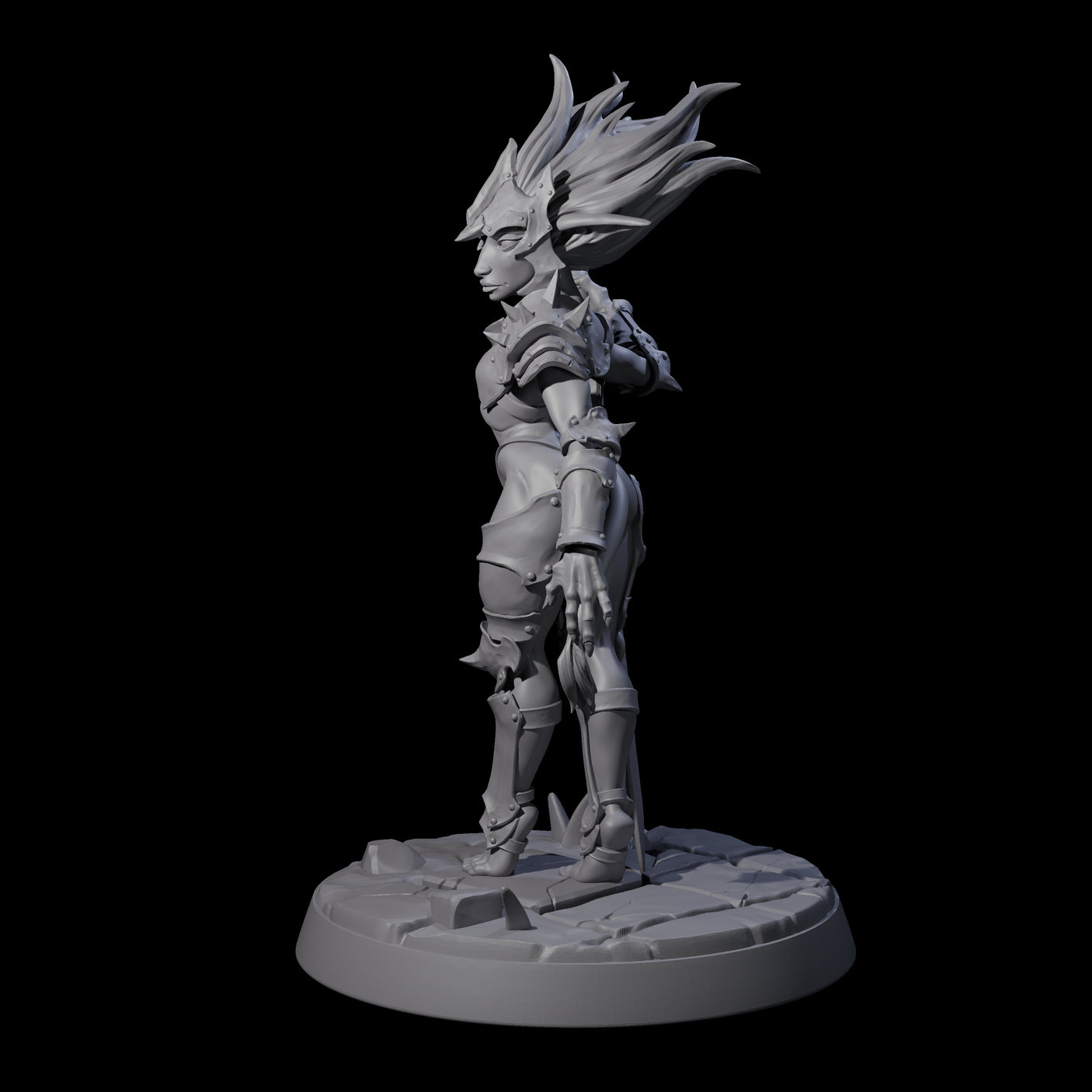Calm Troll Pin-up Miniature for Dungeons and Dragons, Pathfinder or other TTRPGs