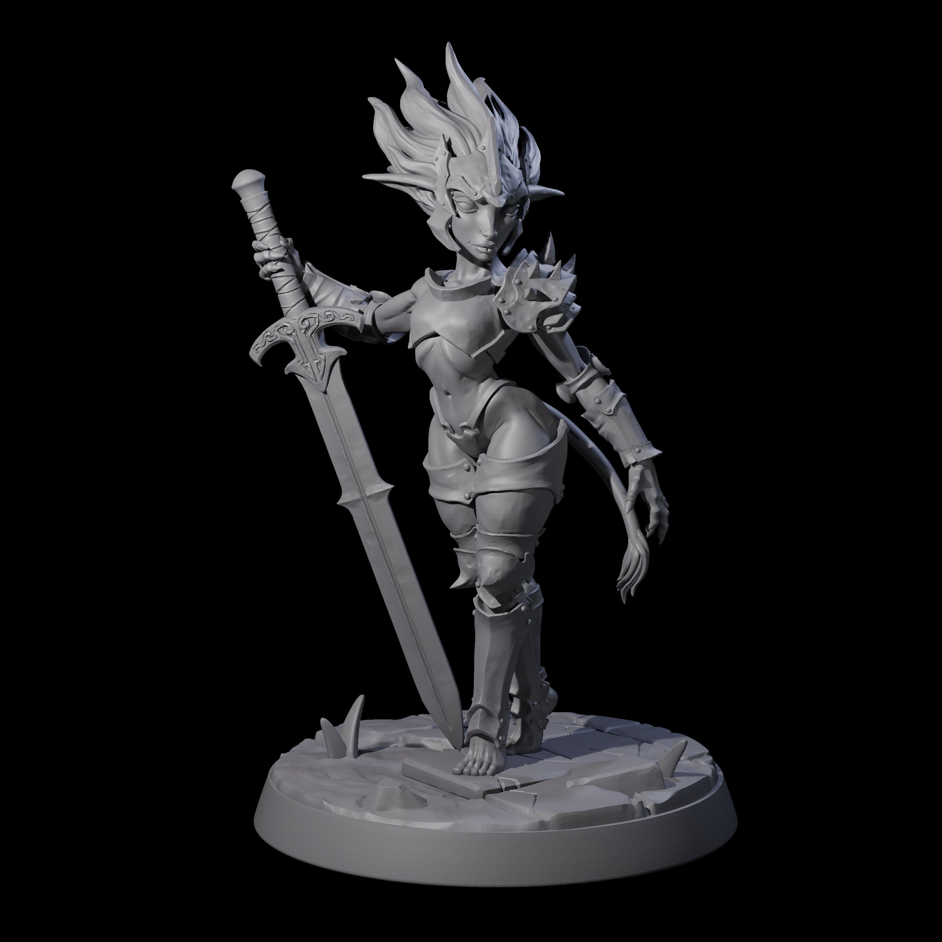 Calm Troll Pin-up Miniature for Dungeons and Dragons, Pathfinder or other TTRPGs