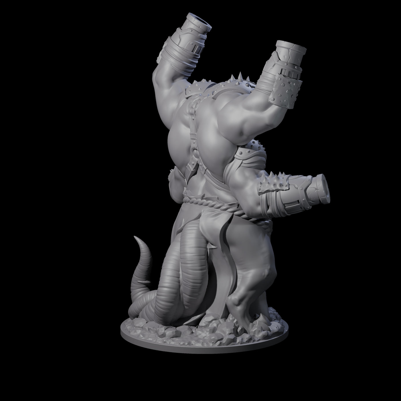 Canon Filled Ratfolk Cannoneer Miniature for Dungeons and Dragons, Pathfinder or other TTRPGs