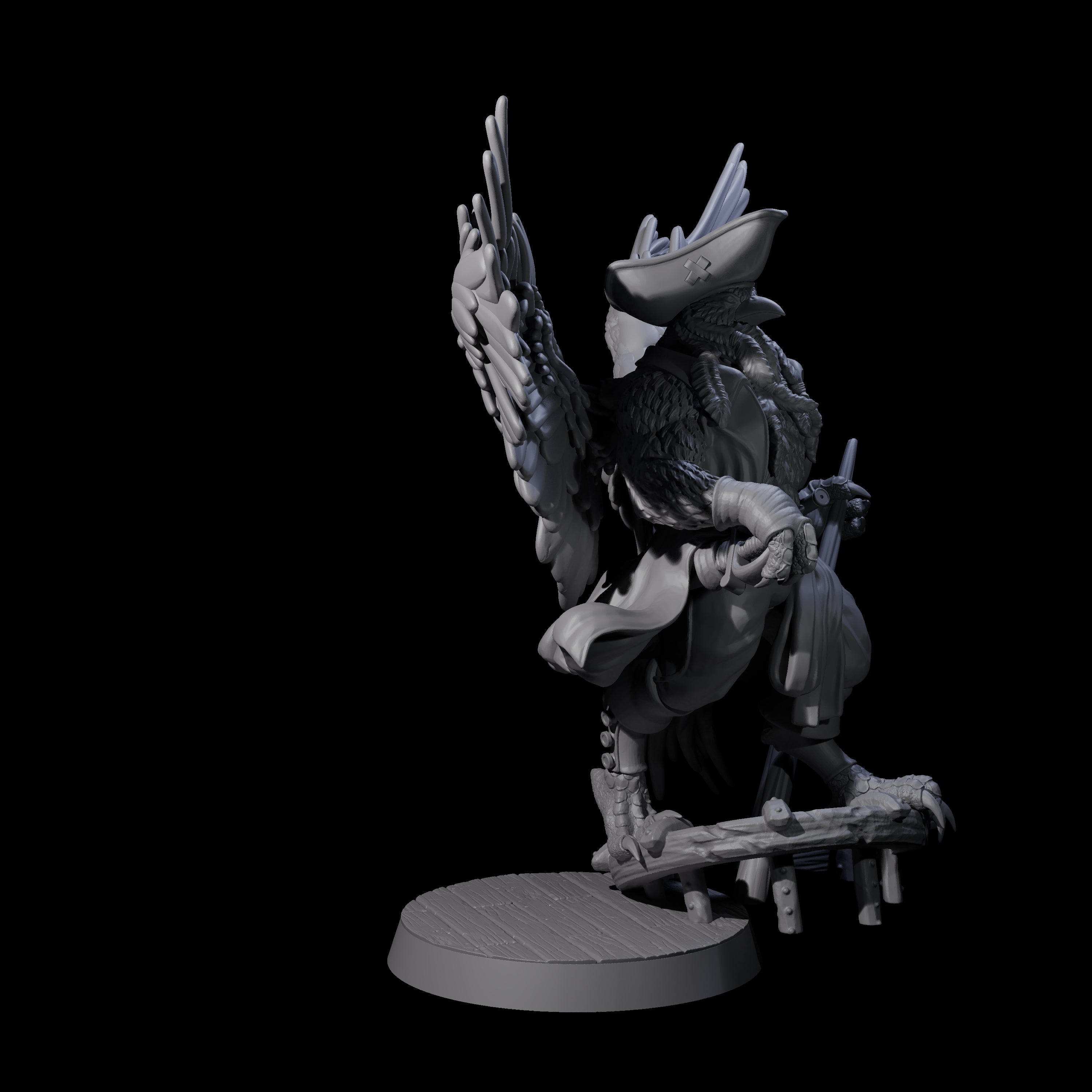 Captain Jacked Sparrow Miniature for Dungeons and Dragons, Pathfinder or other TTRPGs