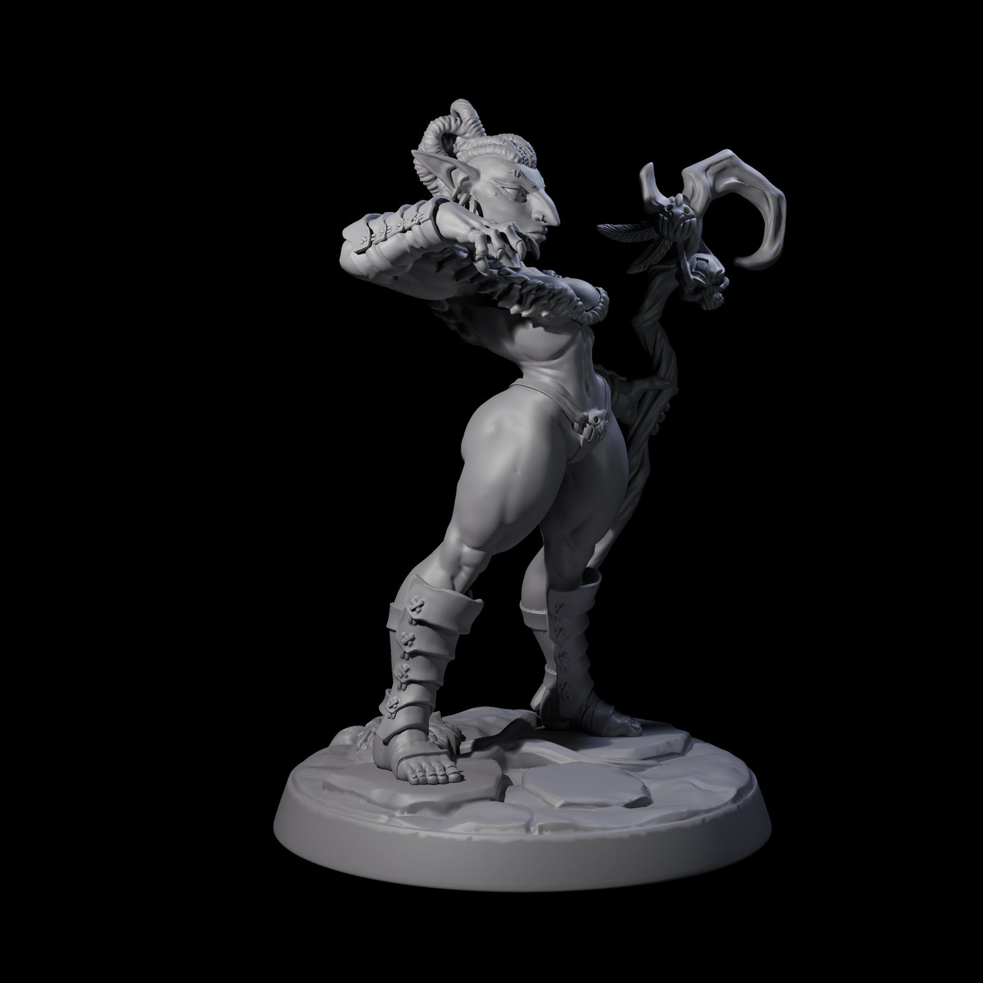 Captivating Hobgoblin Pinup Miniature for Dungeons and Dragons, Pathfinder or other TTRPGs