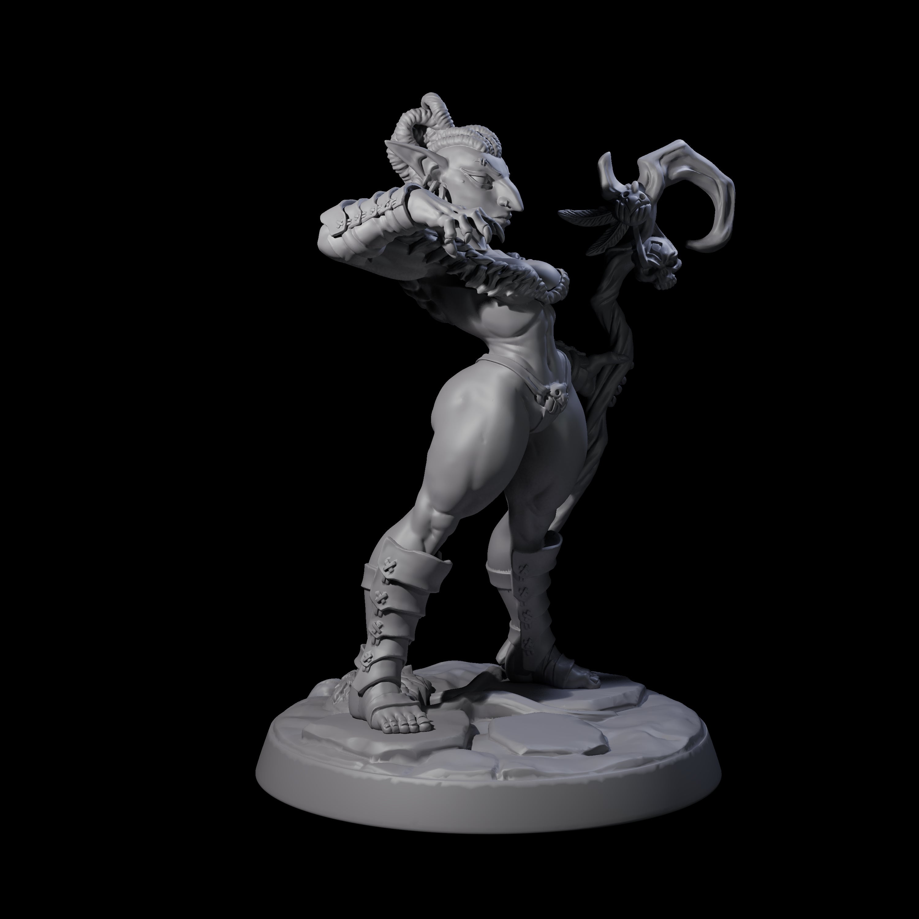 Captivating Hobgoblin Pinup Miniature for Dungeons and Dragons, Pathfinder or other TTRPGs