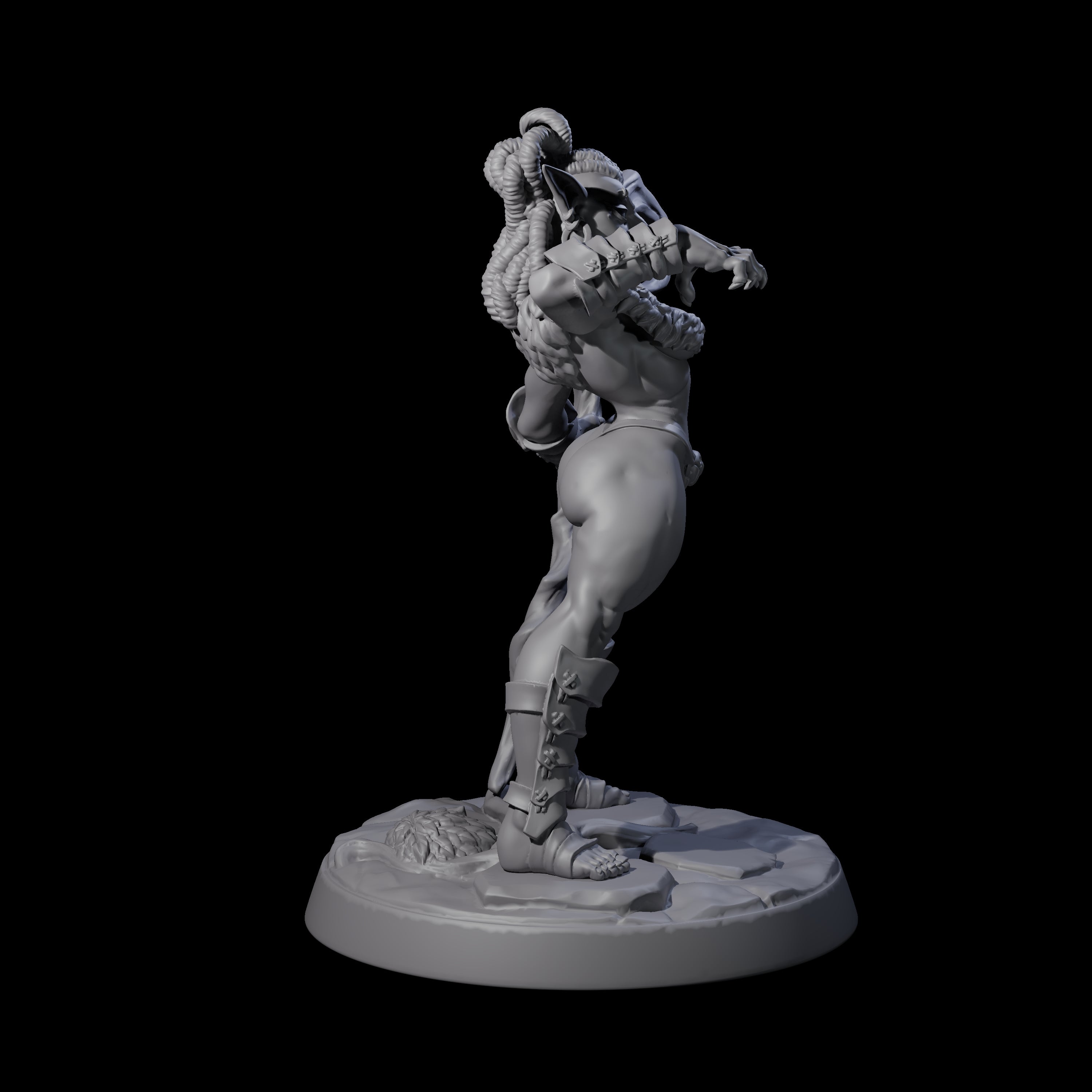 Captivating Hobgoblin Pinup Miniature for Dungeons and Dragons, Pathfinder or other TTRPGs