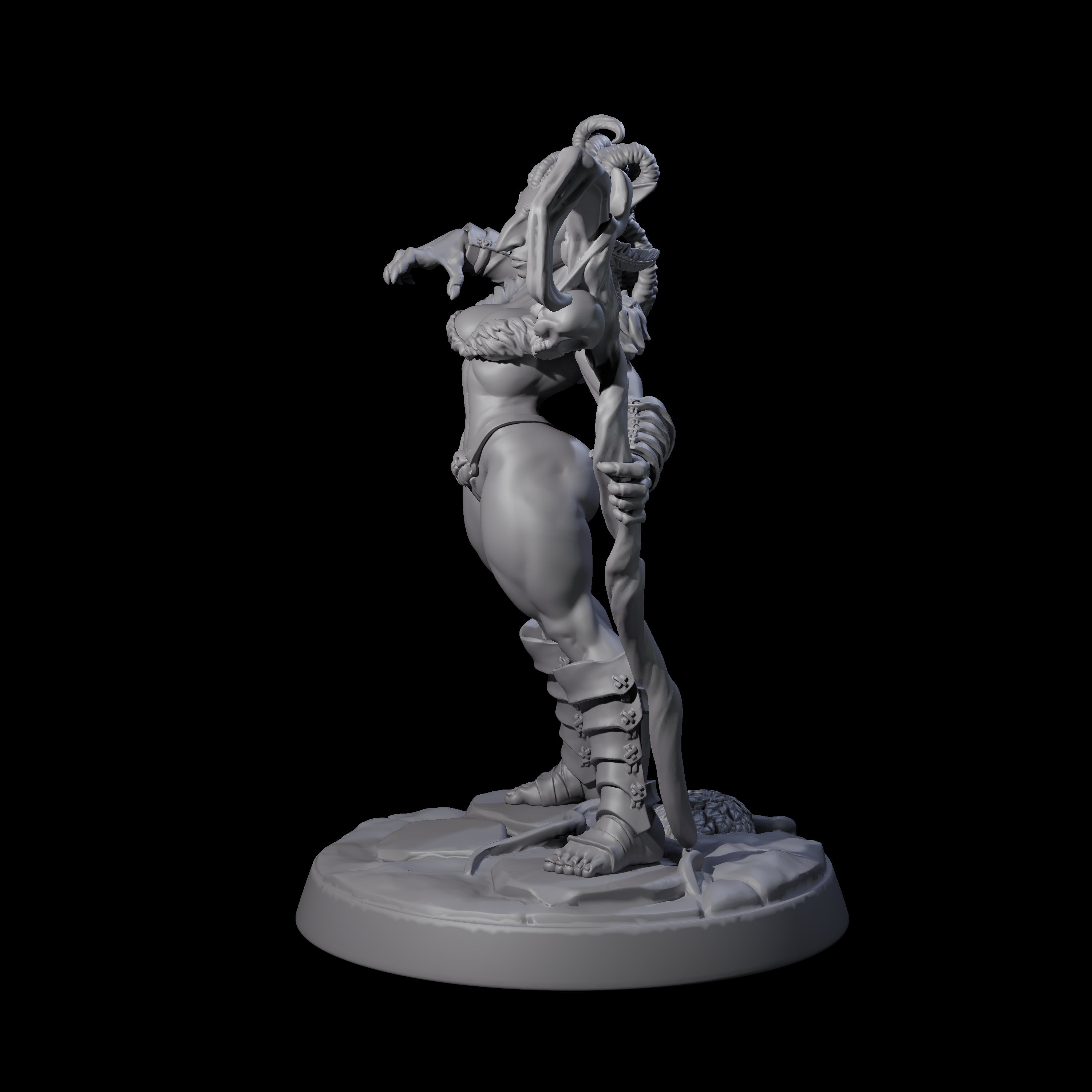 Captivating Hobgoblin Pinup Miniature for Dungeons and Dragons, Pathfinder or other TTRPGs
