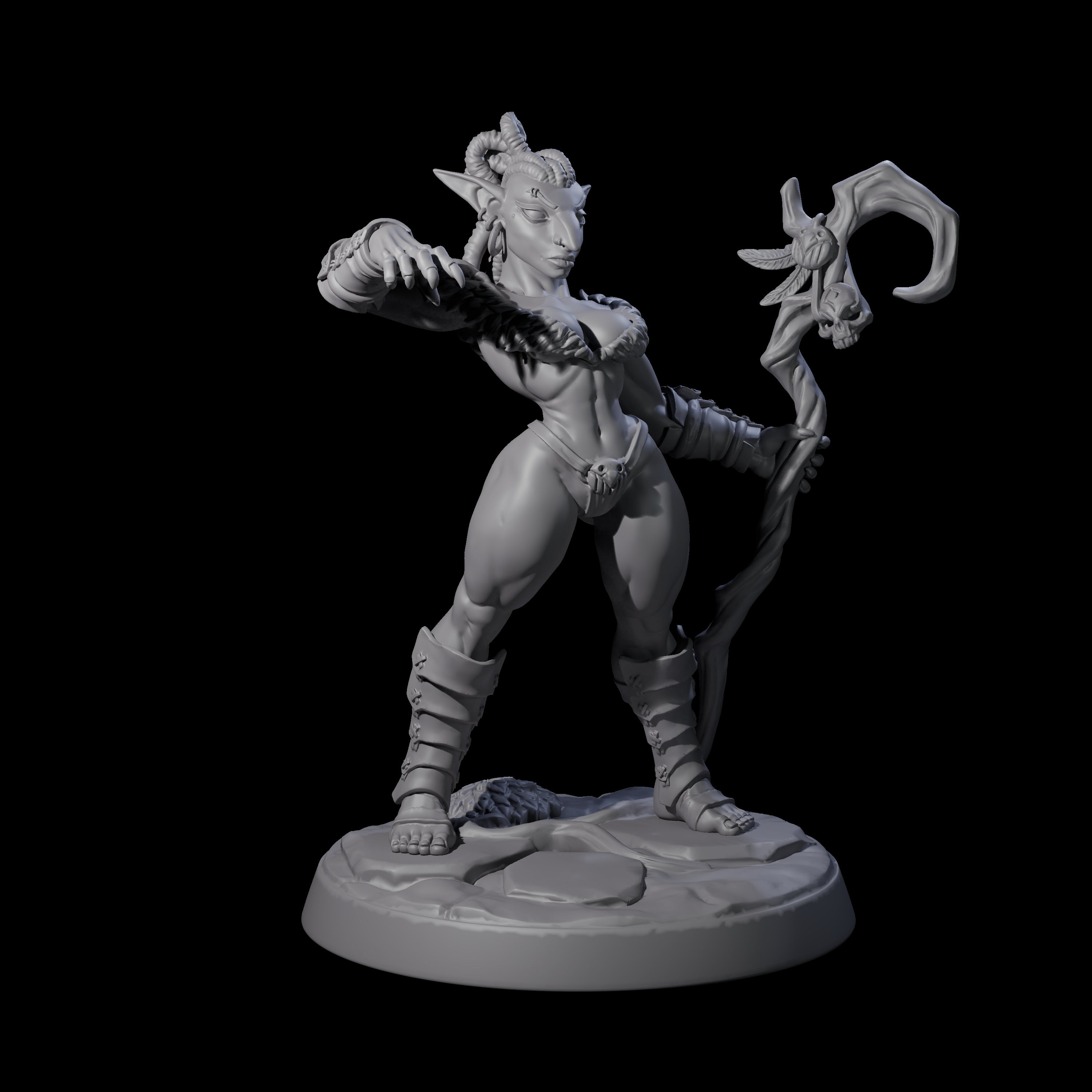 Captivating Hobgoblin Pinup Miniature for Dungeons and Dragons, Pathfinder or other TTRPGs