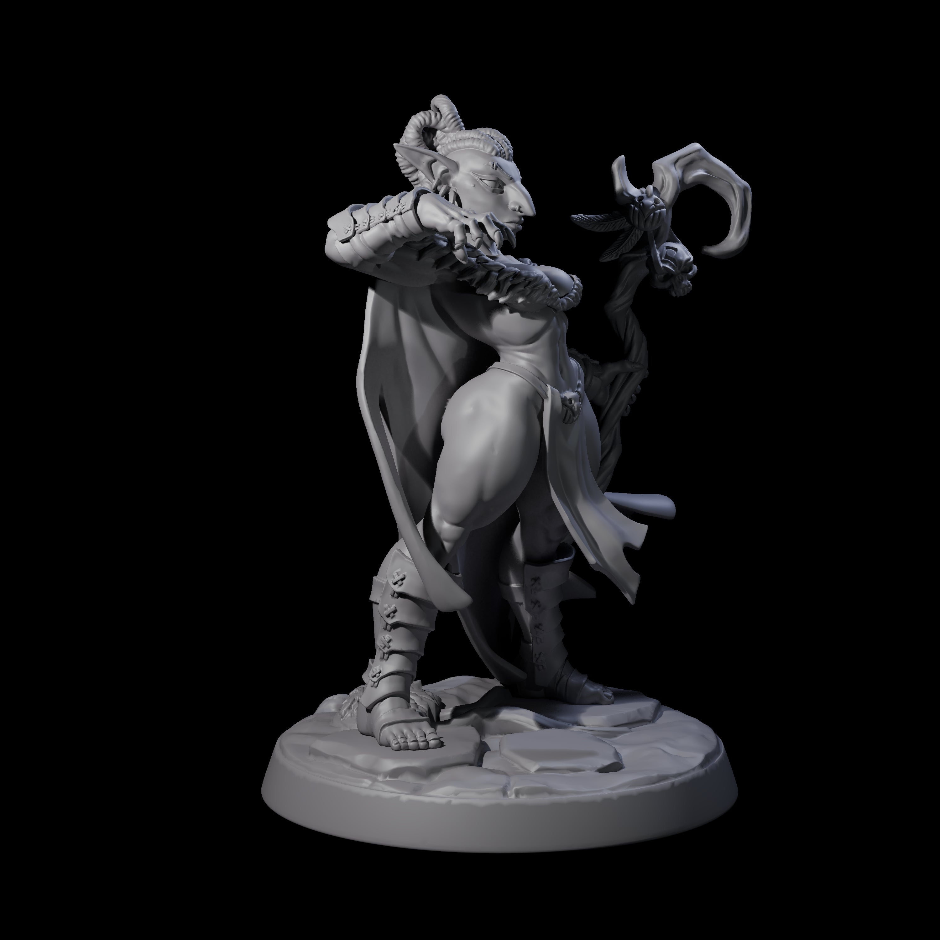 Captivating Hobgoblin Pinup Miniature for Dungeons and Dragons, Pathfinder or other TTRPGs