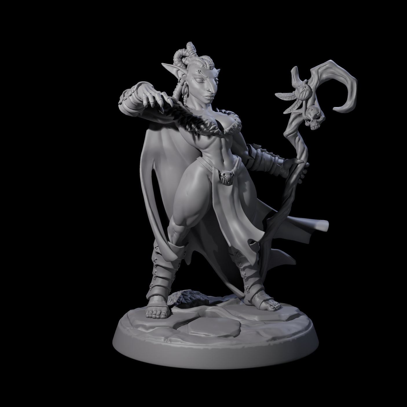 Captivating Hobgoblin Pinup Miniature for Dungeons and Dragons, Pathfinder or other TTRPGs