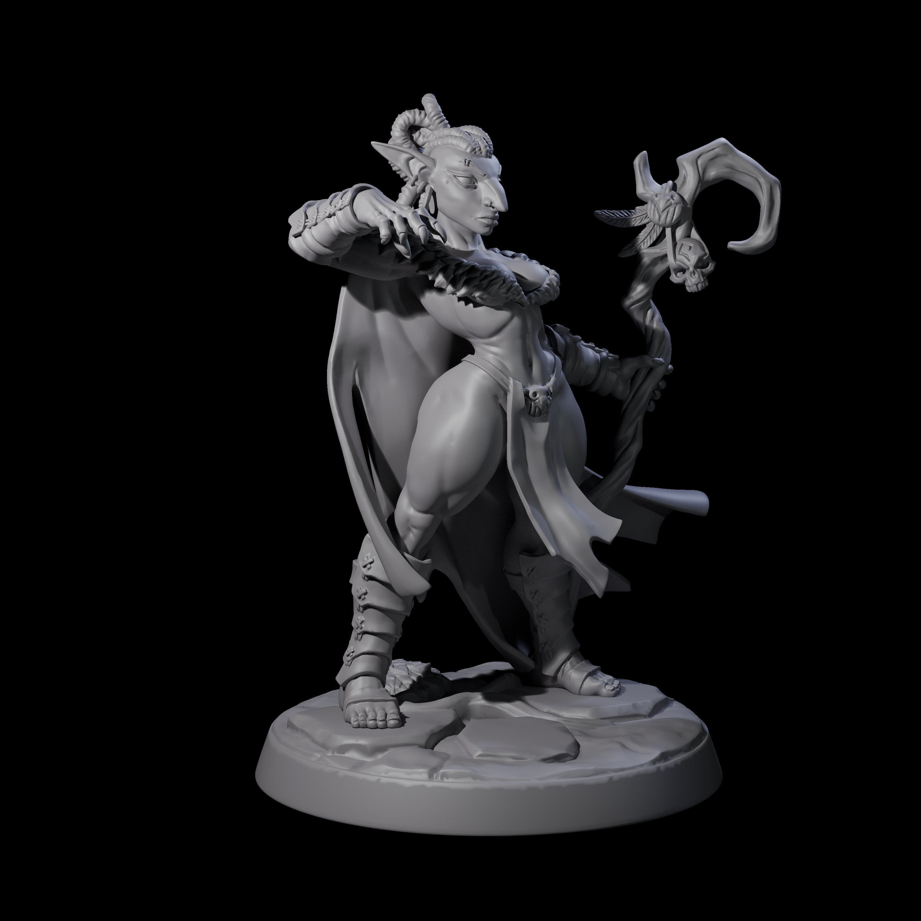 Captivating Hobgoblin Pinup Miniature for Dungeons and Dragons, Pathfinder or other TTRPGs