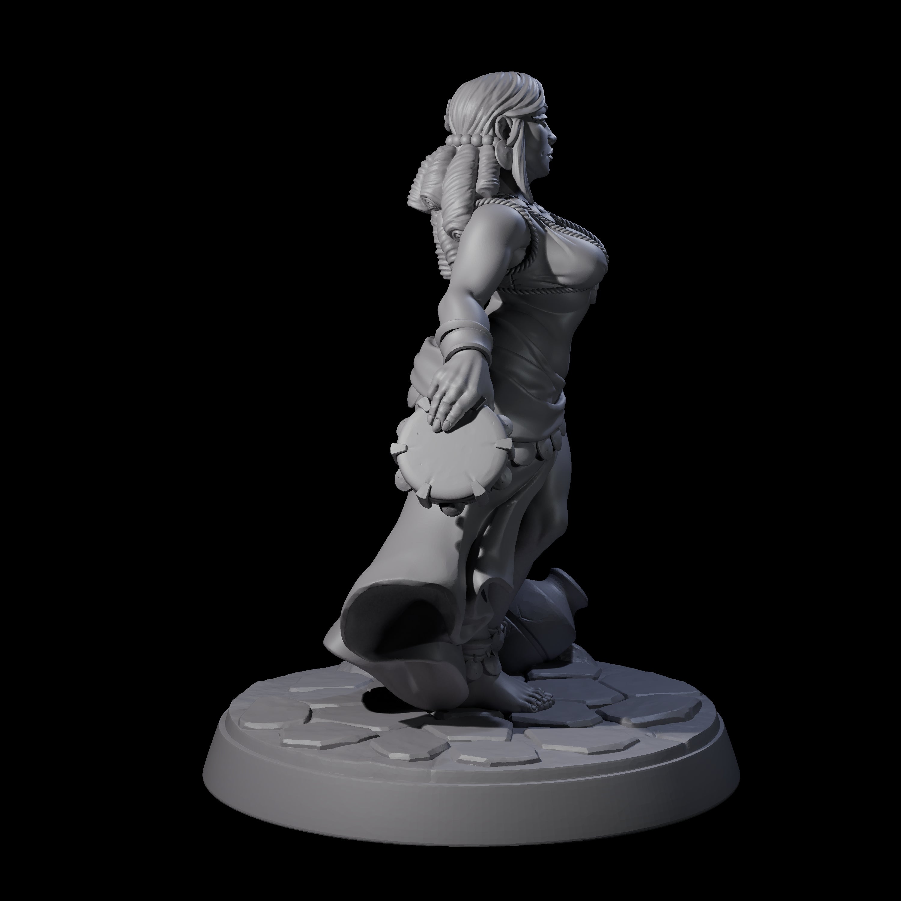 Captivating Tavern Dancer Miniature for Dungeons and Dragons, Pathfinder or other TTRPGs