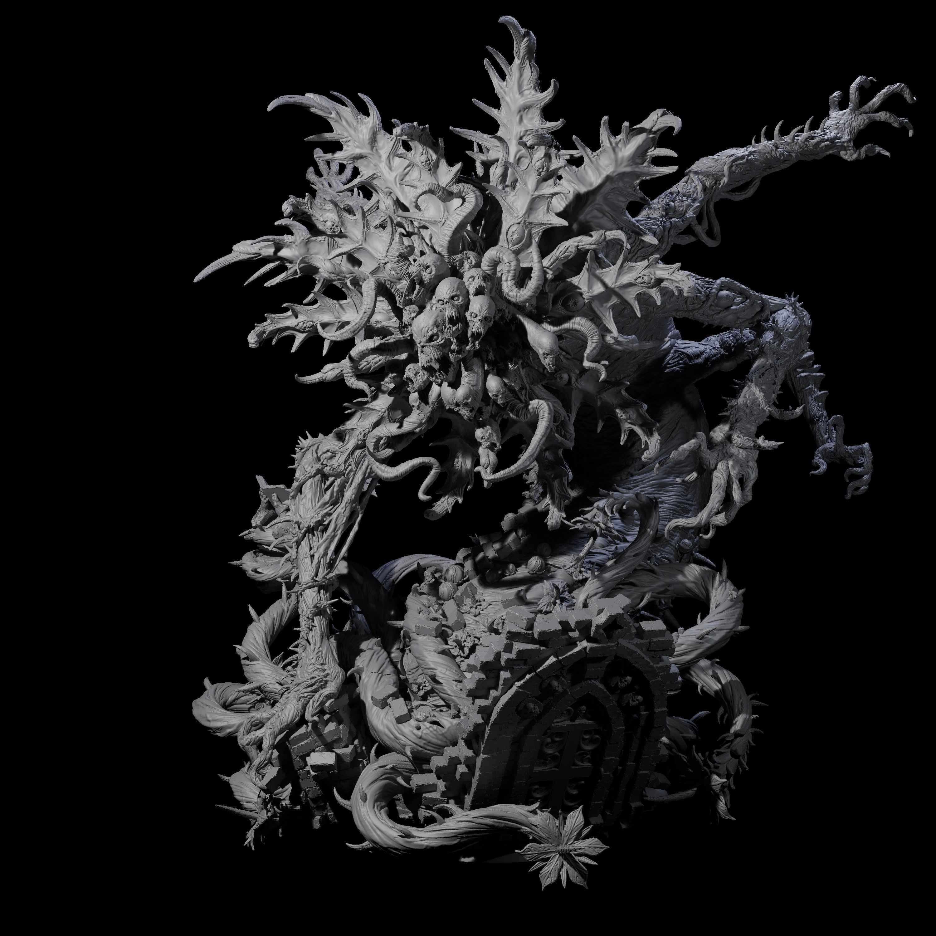Carnivorous World Blight Horror Miniature for Dungeons and Dragons, Pathfinder or other TTRPGs