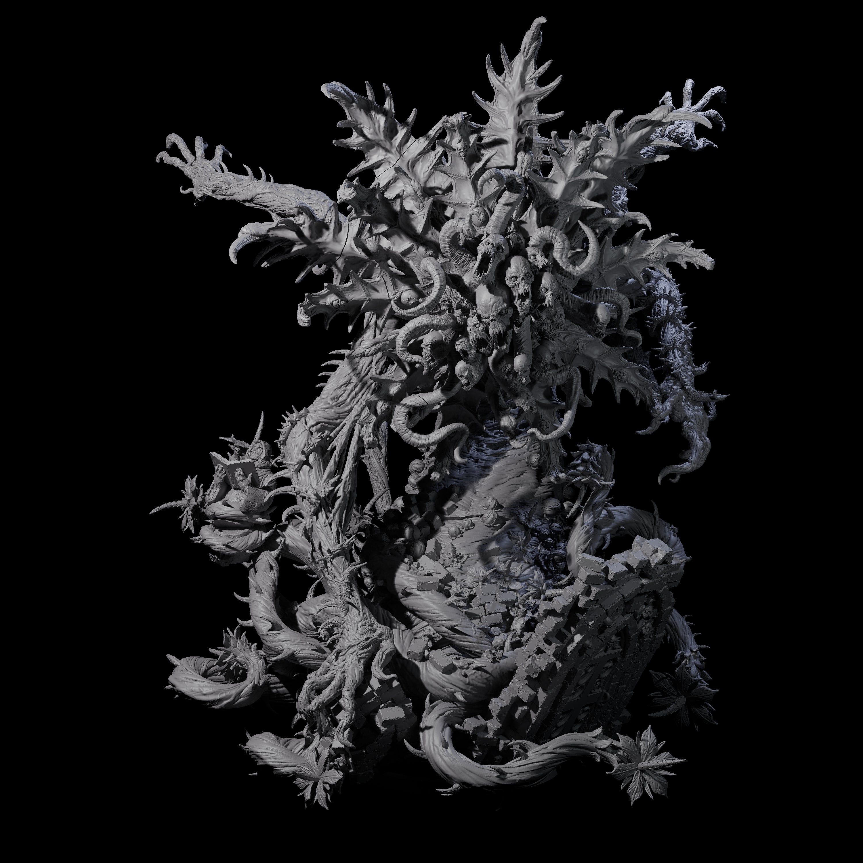 Carnivorous World Blight Horror Miniature for Dungeons and Dragons, Pathfinder or other TTRPGs