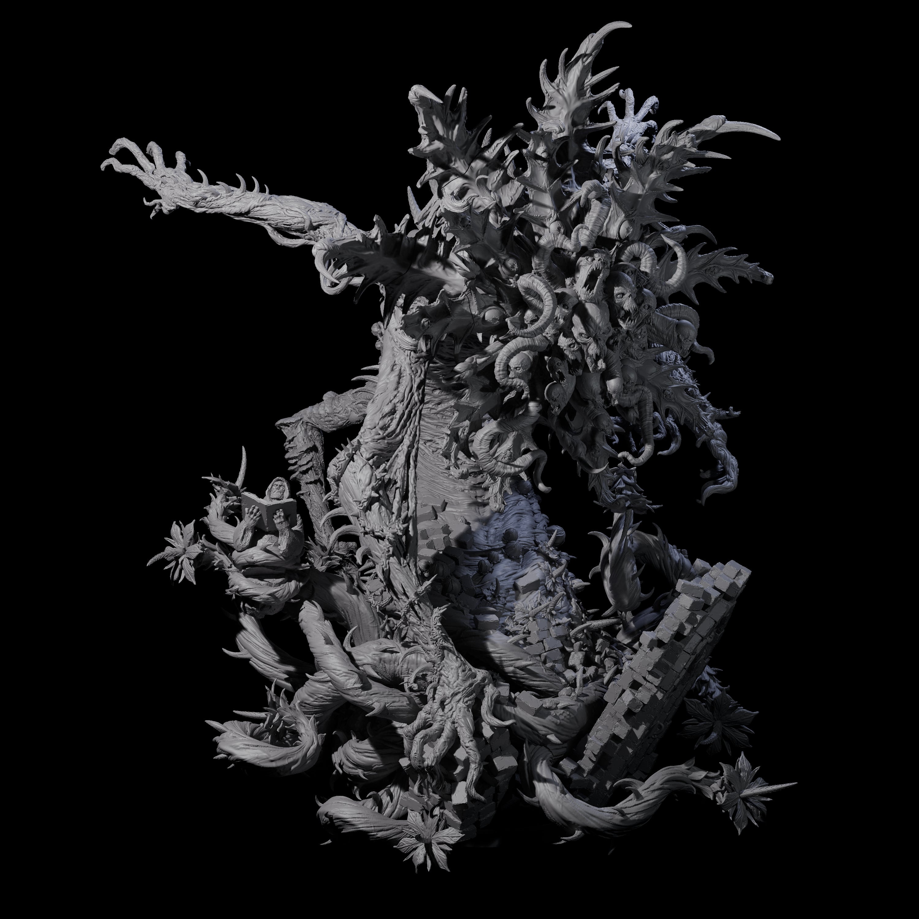 Carnivorous World Blight Horror Miniature for Dungeons and Dragons, Pathfinder or other TTRPGs
