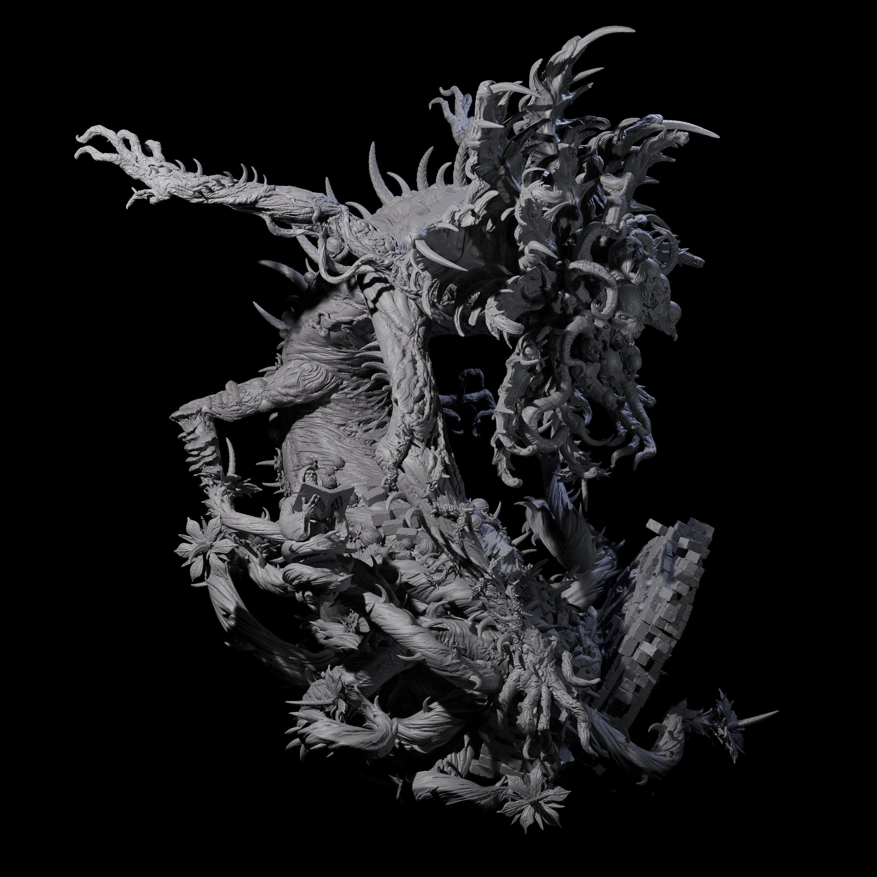 Carnivorous World Blight Horror Miniature for Dungeons and Dragons, Pathfinder or other TTRPGs