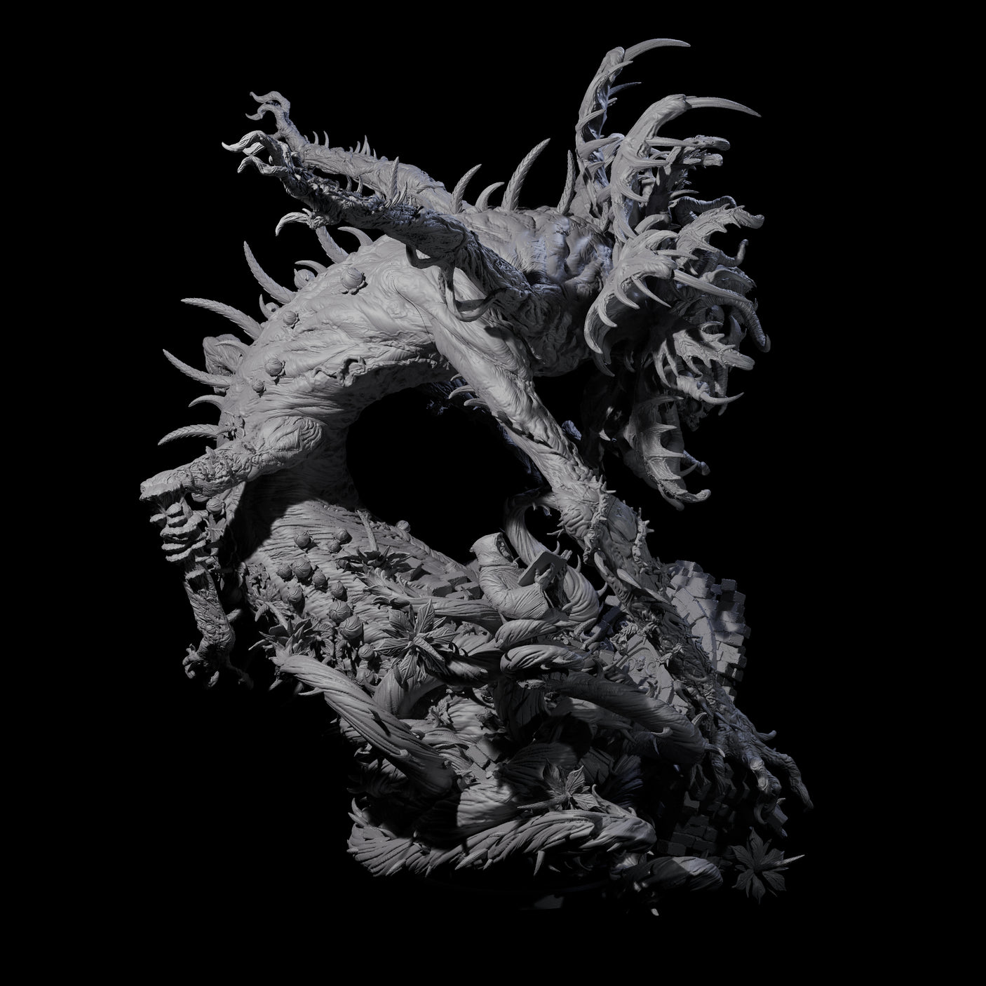 Carnivorous World Blight Horror Miniature for Dungeons and Dragons, Pathfinder or other TTRPGs