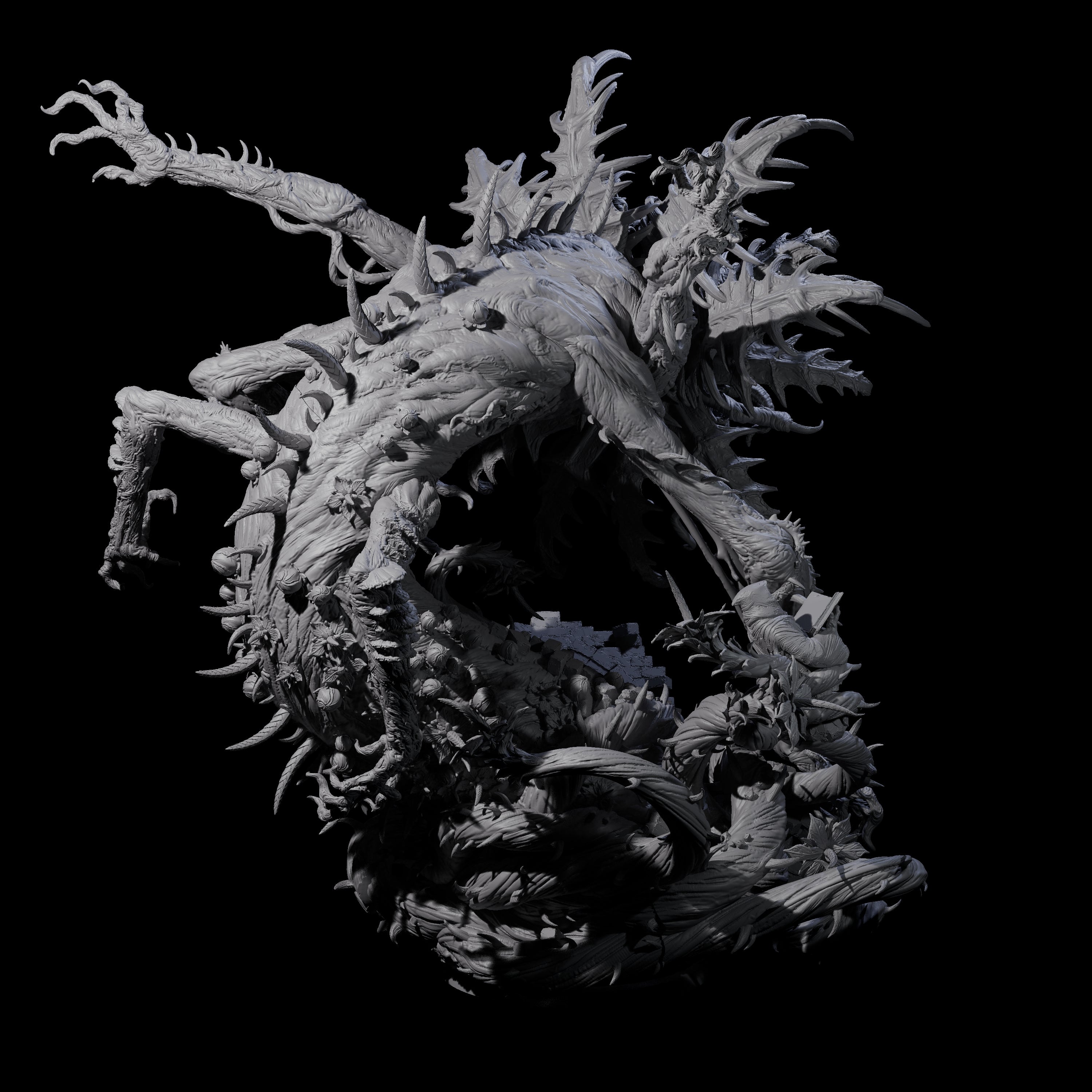 Carnivorous World Blight Horror Miniature for Dungeons and Dragons, Pathfinder or other TTRPGs