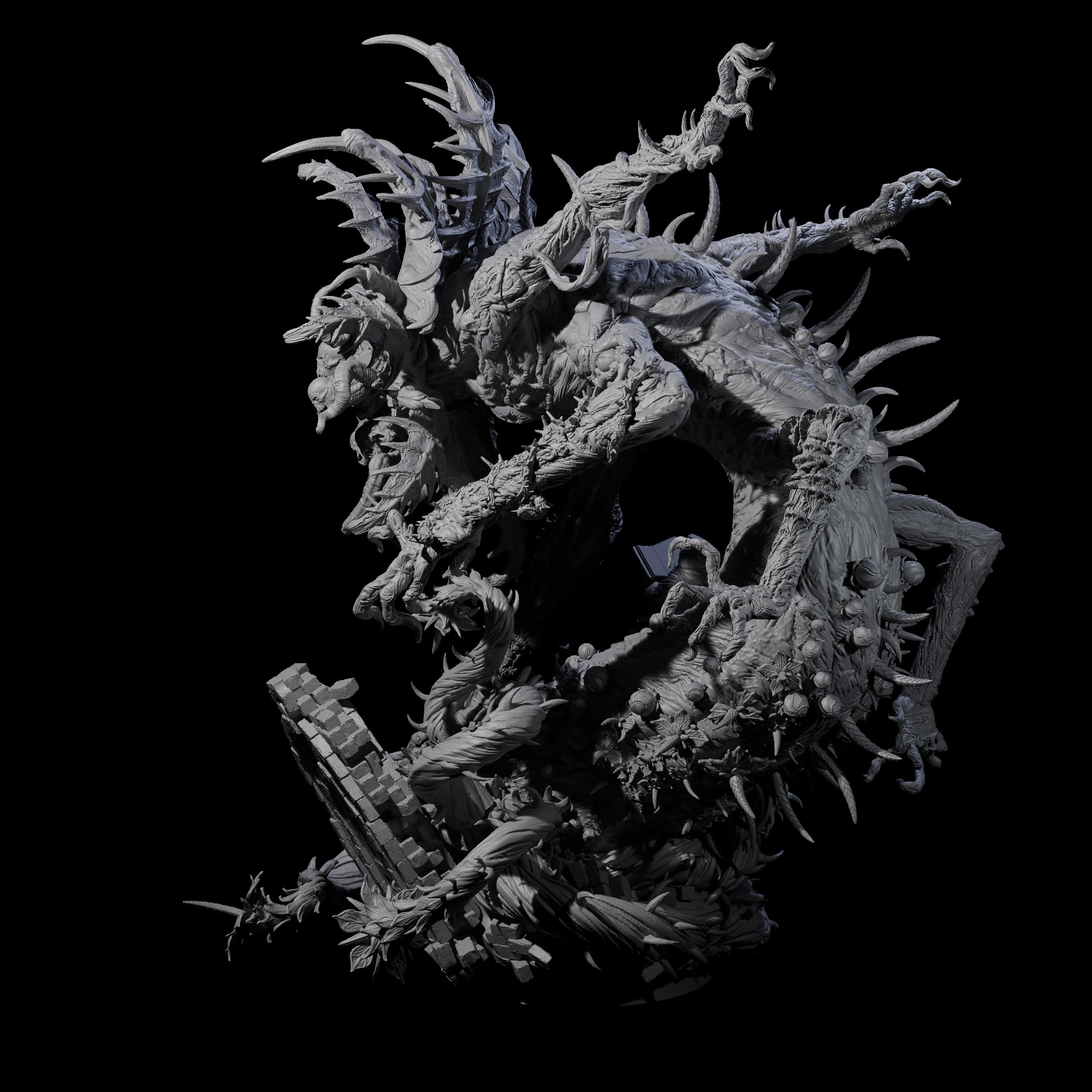 Carnivorous World Blight Horror Miniature for Dungeons and Dragons, Pathfinder or other TTRPGs