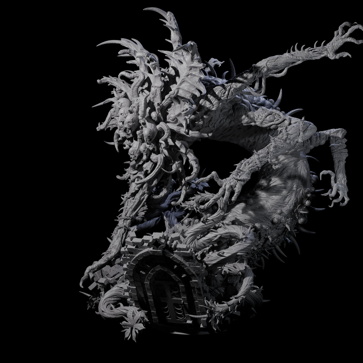Carnivorous World Blight Horror Miniature for Dungeons and Dragons, Pathfinder or other TTRPGs