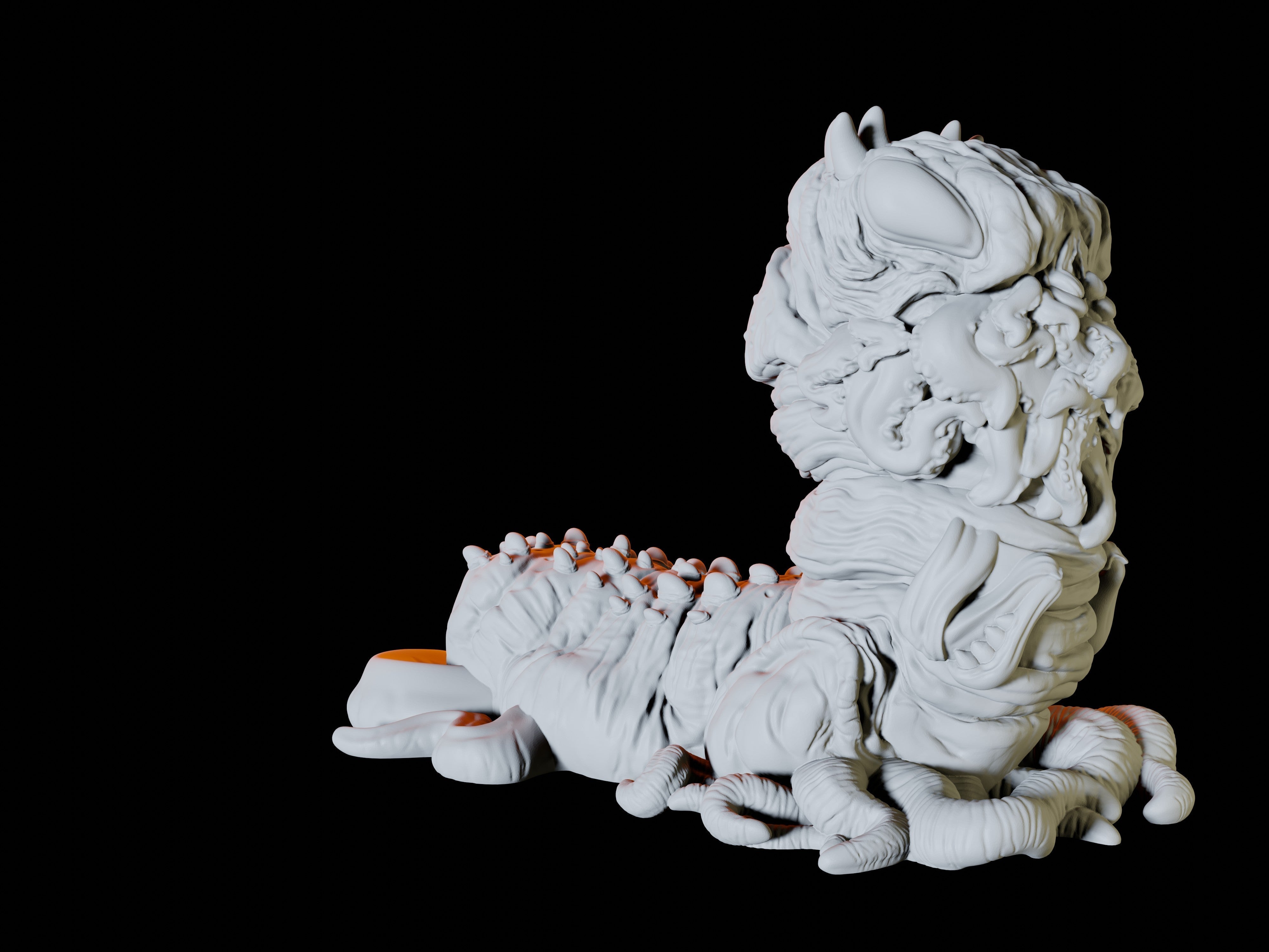 Carrion Crawler Miniature for Dungeons and Dragons - Myth Forged