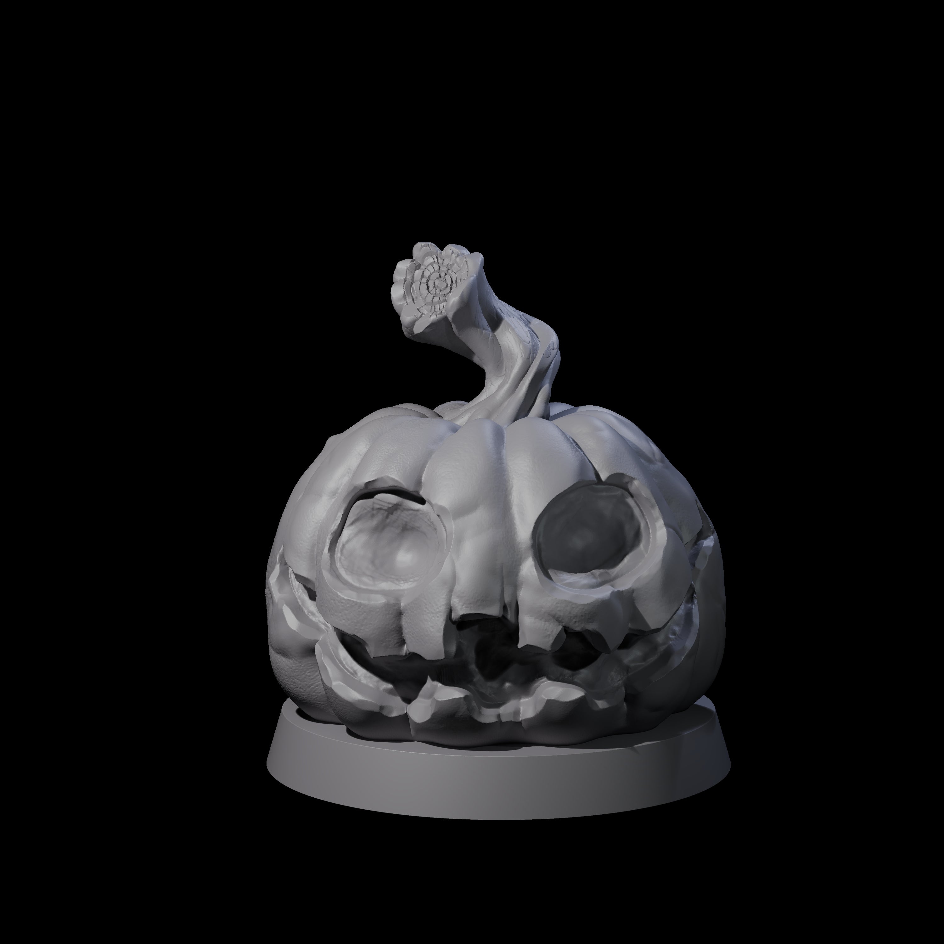 Carved Pumpkin Head Miniature for Dungeons and Dragons, Pathfinder or other TTRPGs