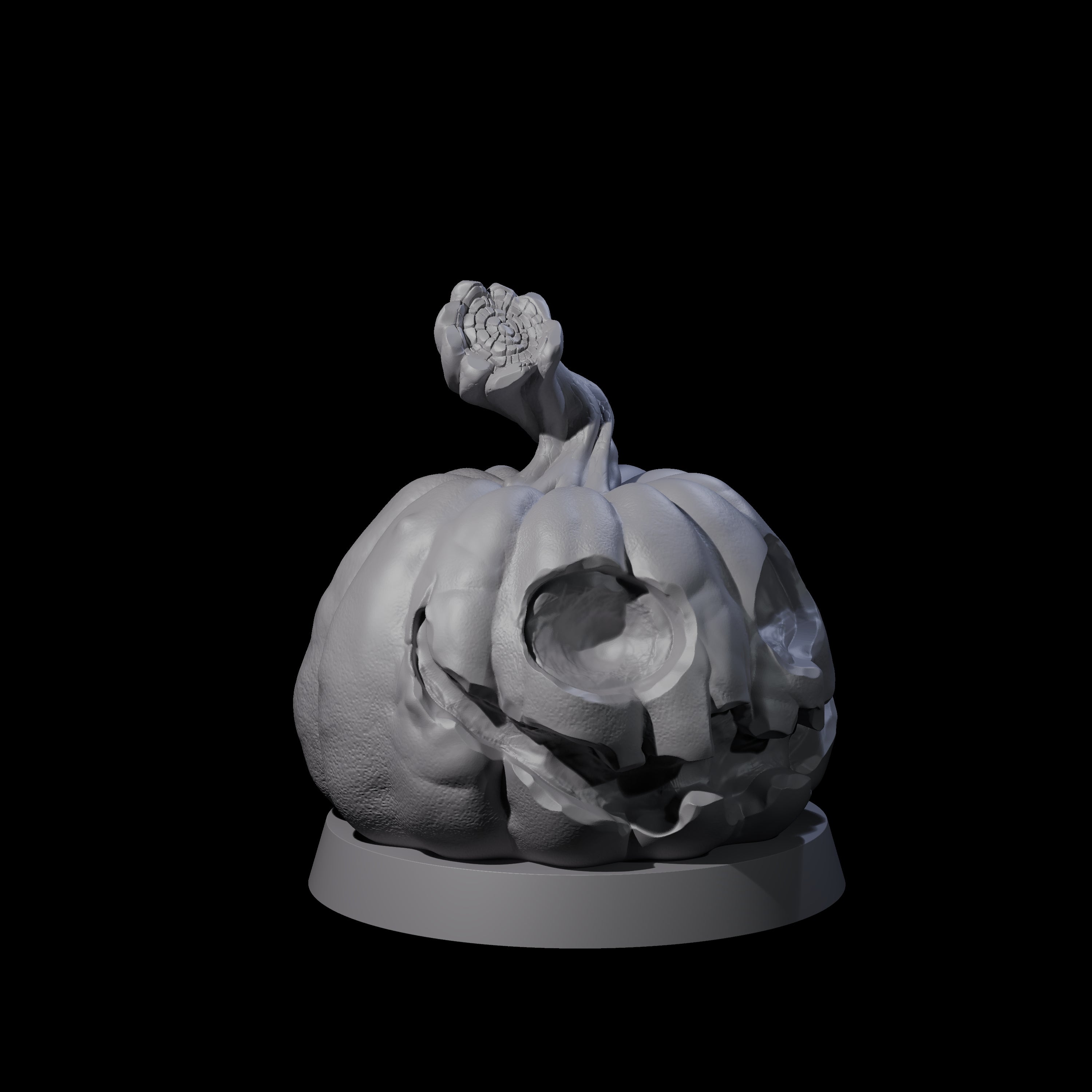 Carved Pumpkin Head Miniature for Dungeons and Dragons, Pathfinder or other TTRPGs