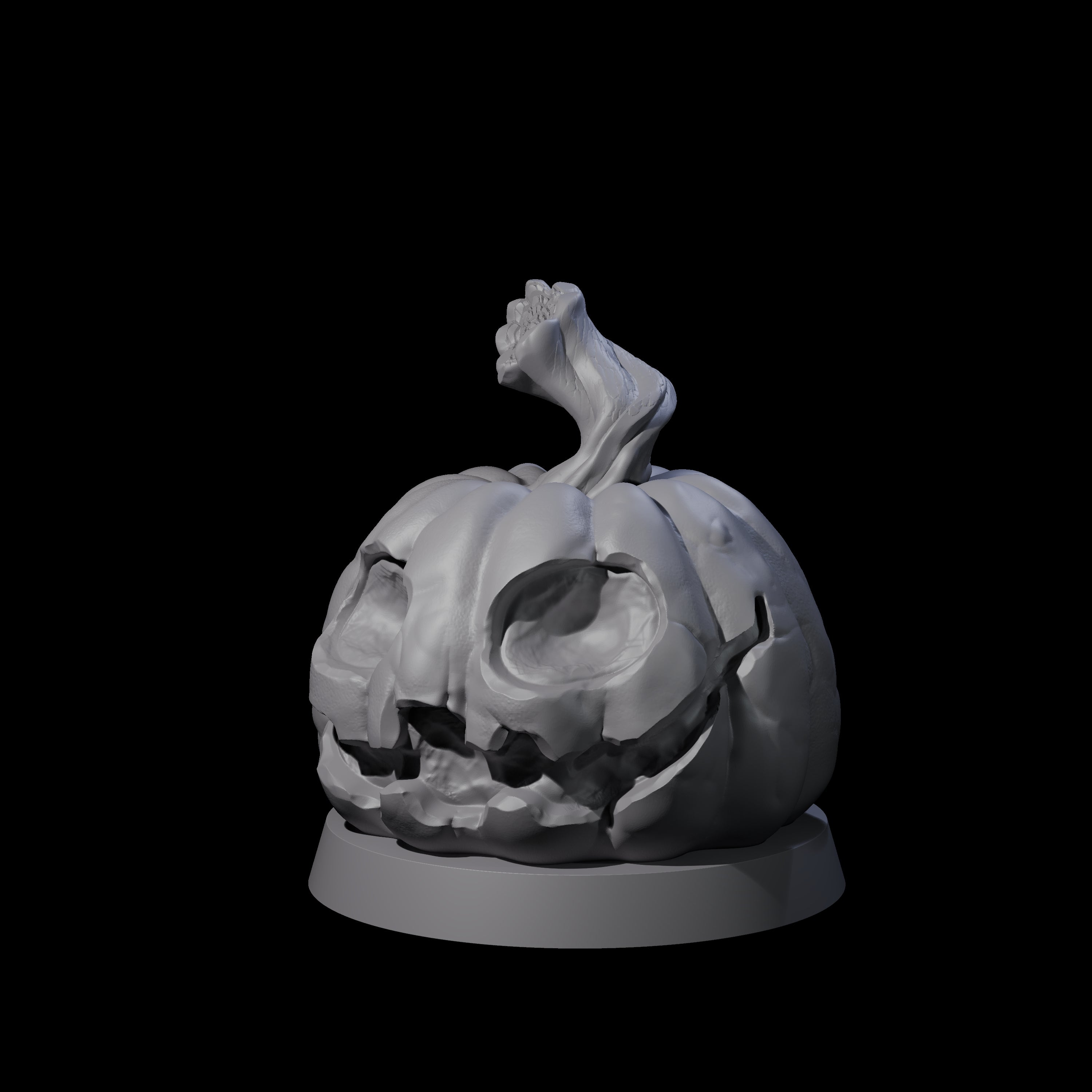 Carved Pumpkin Head Miniature for Dungeons and Dragons, Pathfinder or other TTRPGs