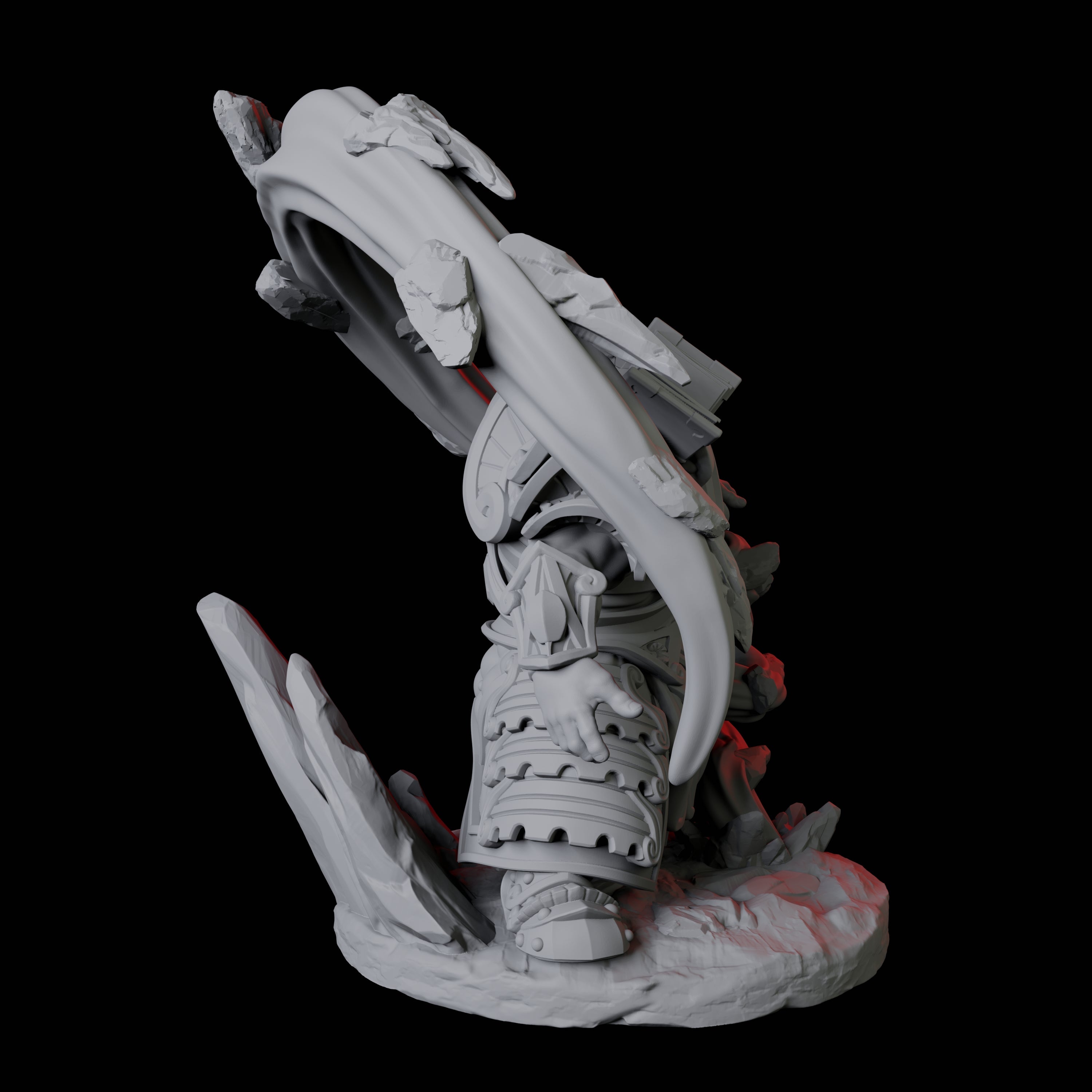 Casting Geomancer A Miniature for Dungeons and Dragons, Pathfinder or other TTRPGs