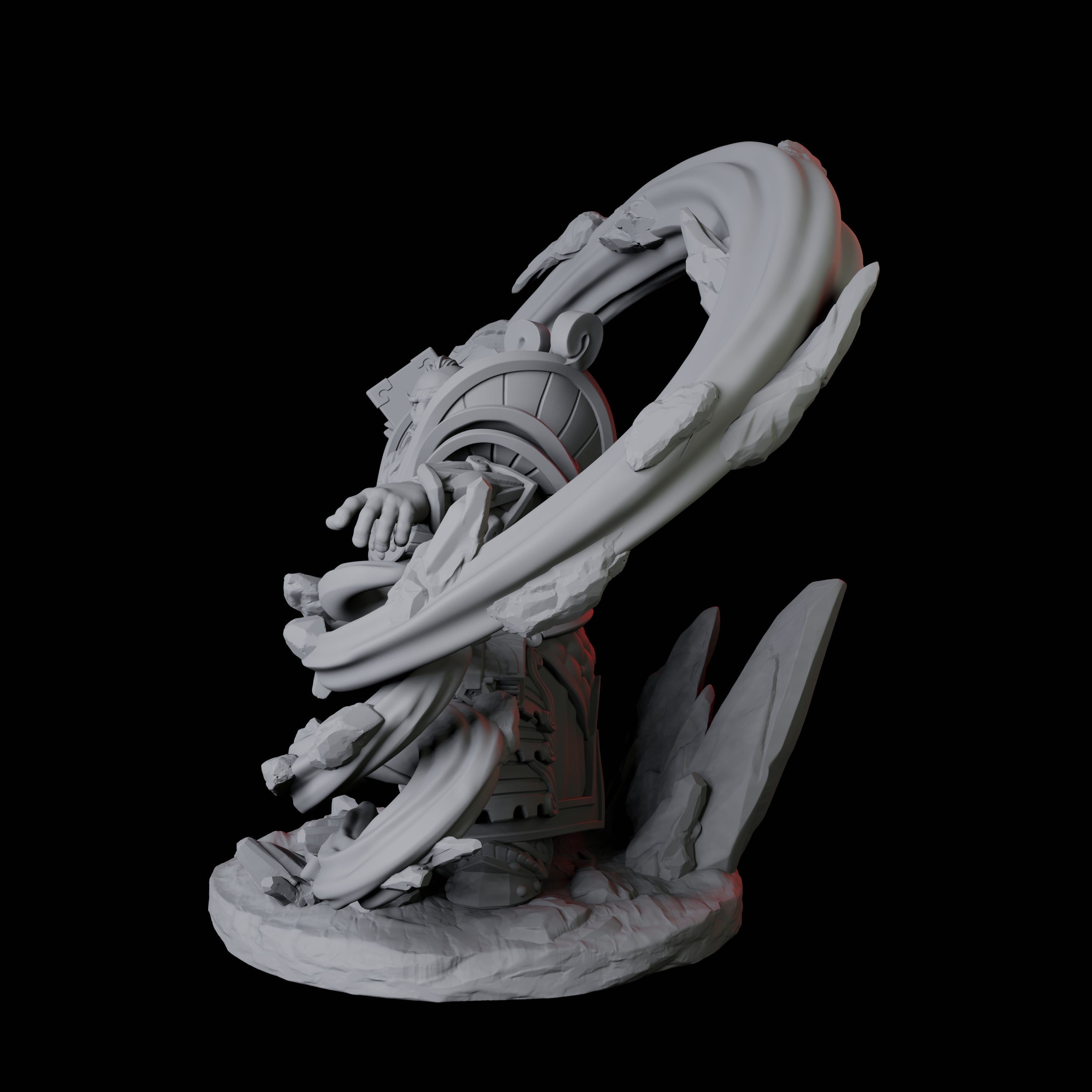 Casting Geomancer A Miniature for Dungeons and Dragons, Pathfinder or other TTRPGs