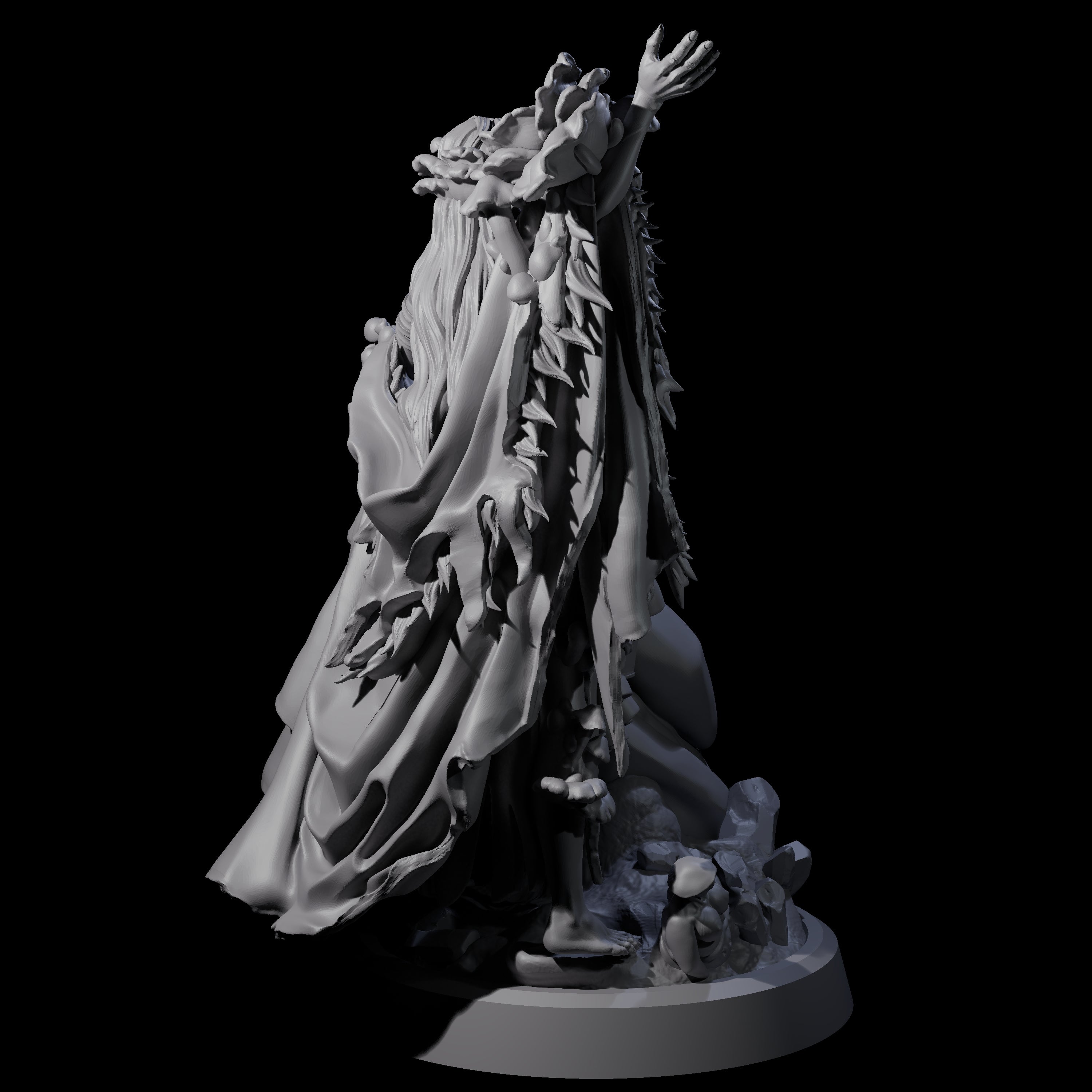 Casting Spore Priest C Miniature for Dungeons and Dragons, Pathfinder or other TTRPGs