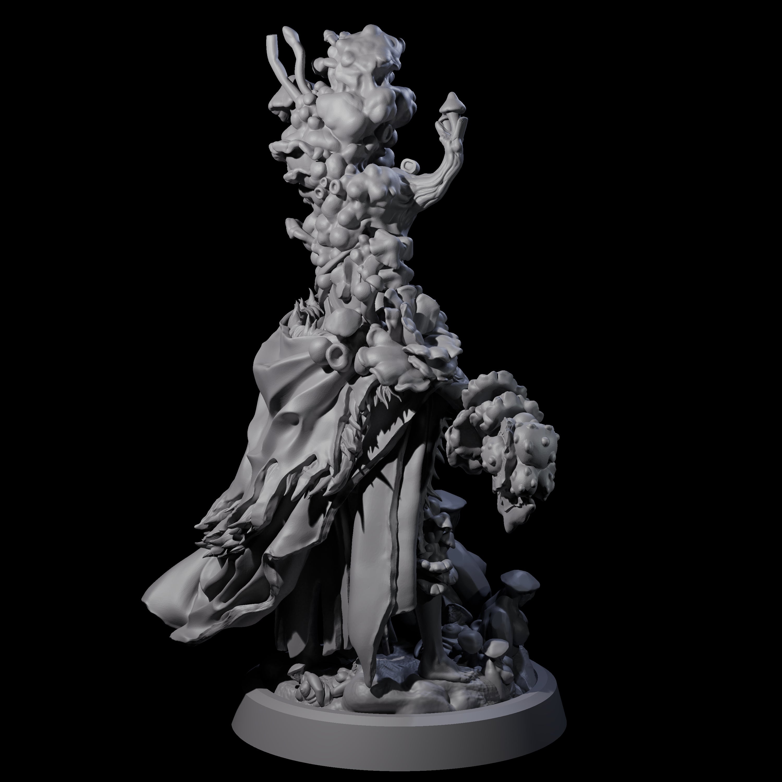 Casting Spore Priest D Miniature for Dungeons and Dragons, Pathfinder or other TTRPGs
