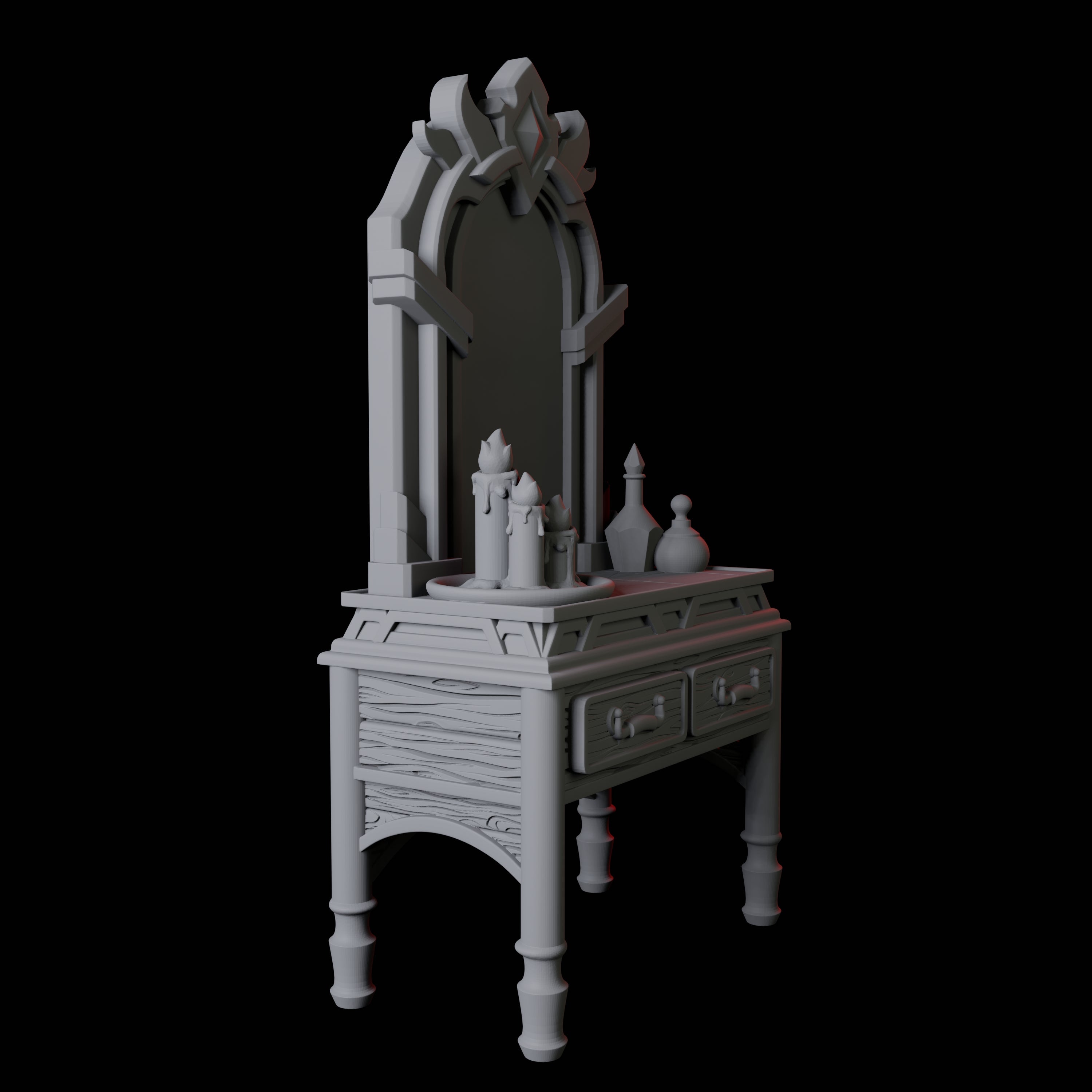 Castle Bedroom Furniture Miniature for Dungeons and Dragons, Pathfinder or other TTRPGs