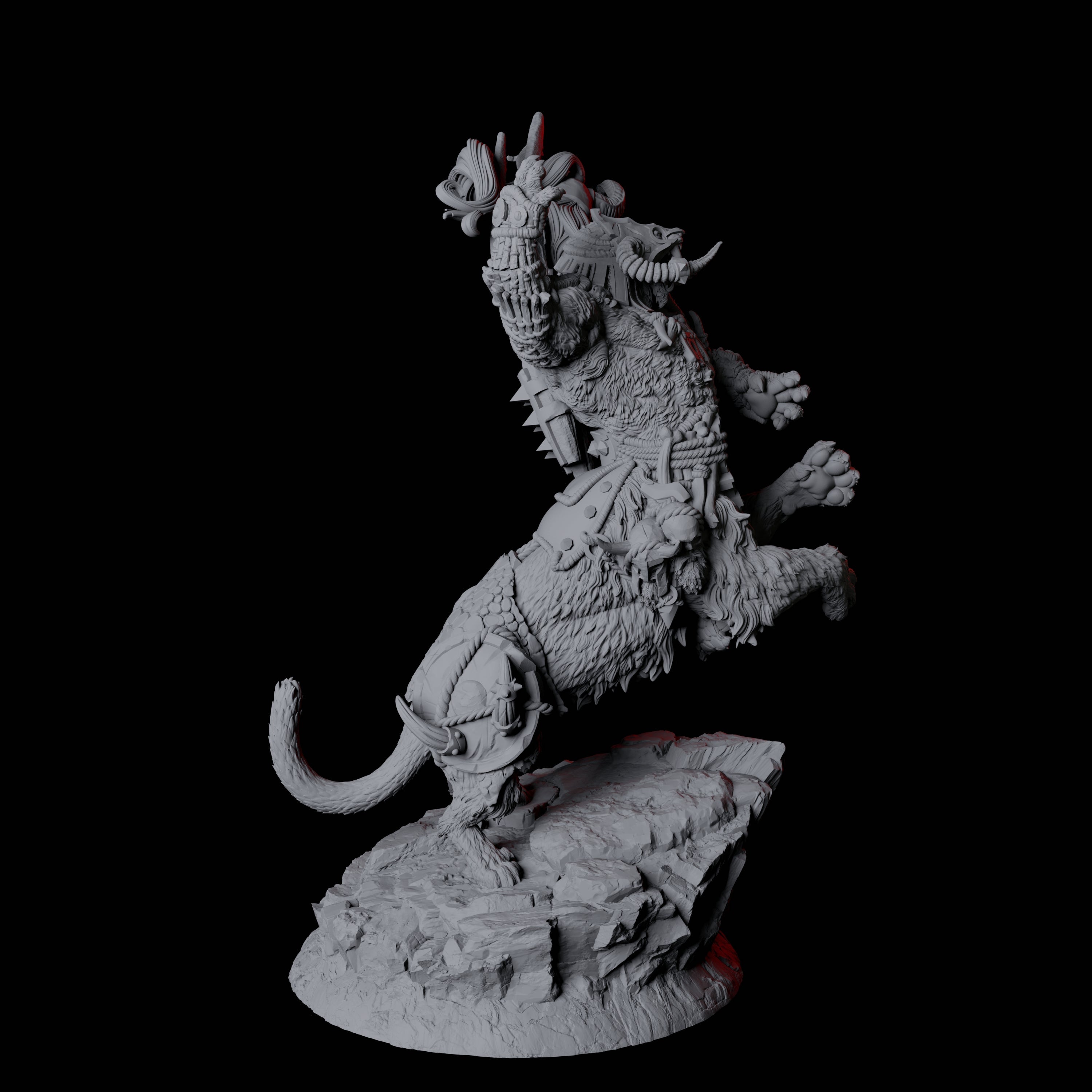 Cat Bear Centaur A Miniature for Dungeons and Dragons, Pathfinder or other TTRPGs