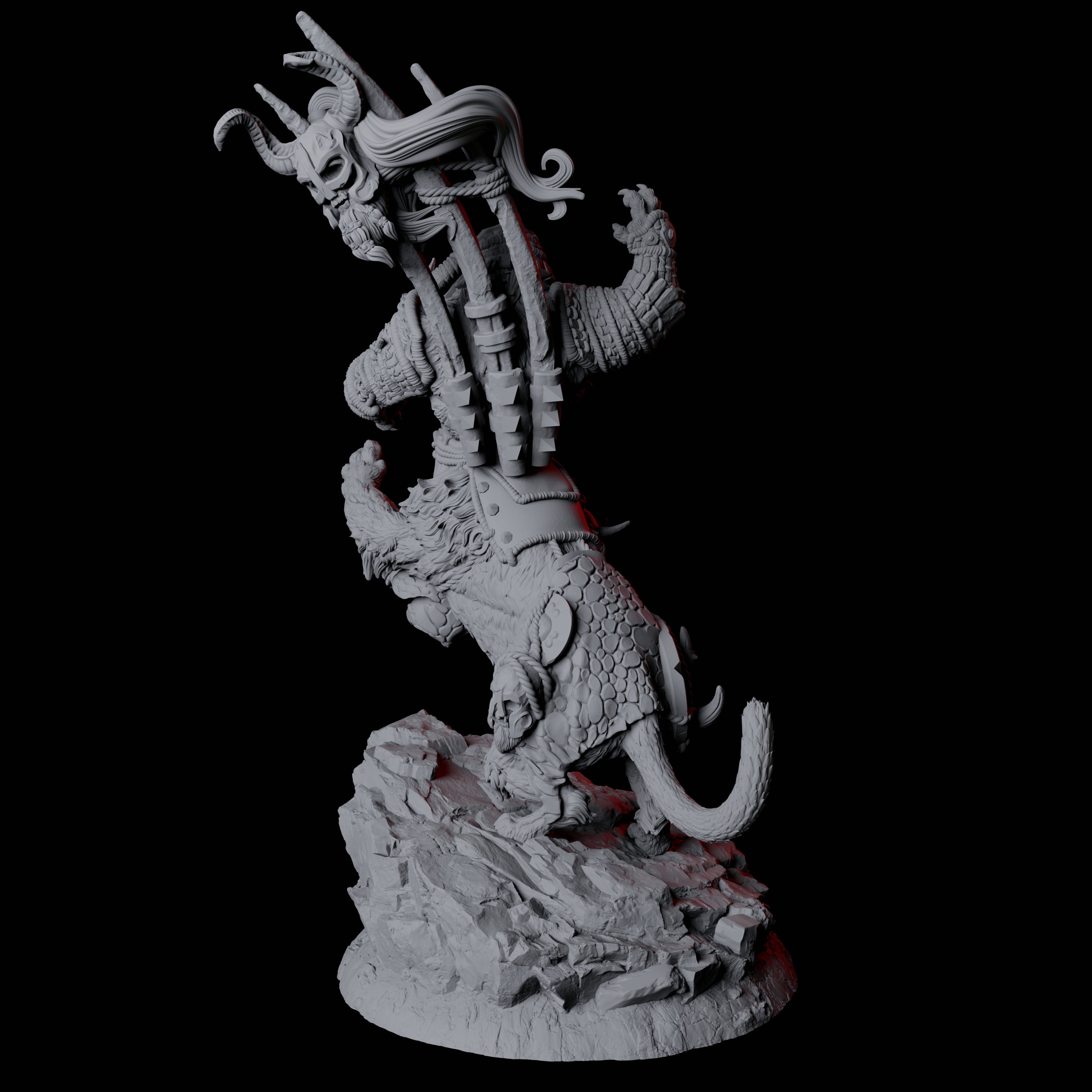 Cat Bear Centaur A Miniature for Dungeons and Dragons, Pathfinder or other TTRPGs