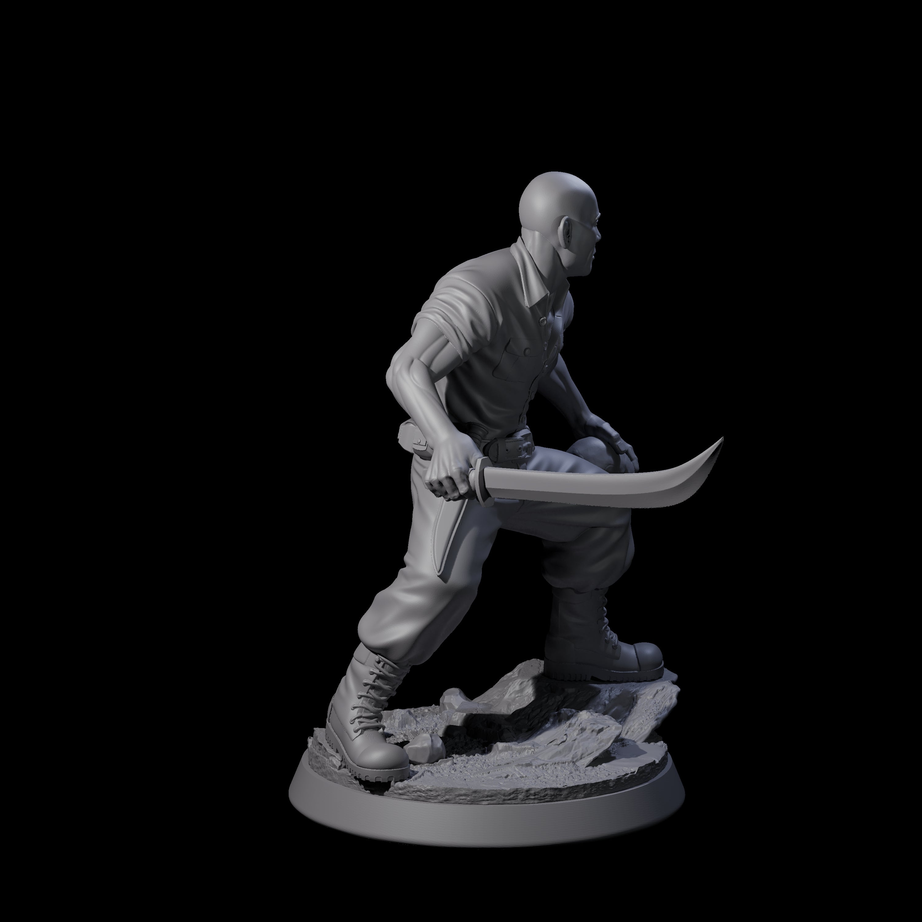 Cautious Jungle Explorer Miniature for Dungeons and Dragons, Pathfinder or other TTRPGs