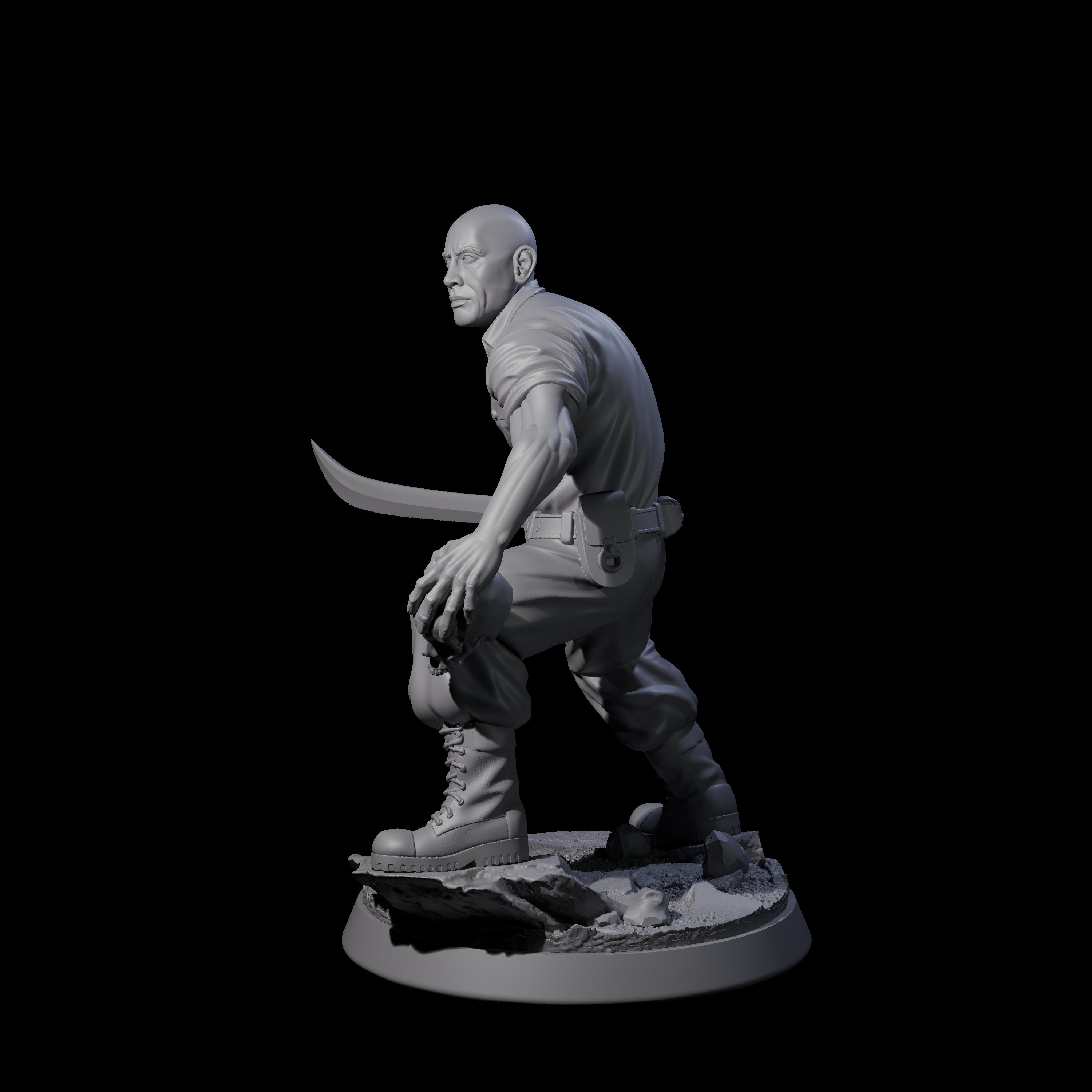 Cautious Jungle Explorer Miniature for Dungeons and Dragons, Pathfinder or other TTRPGs