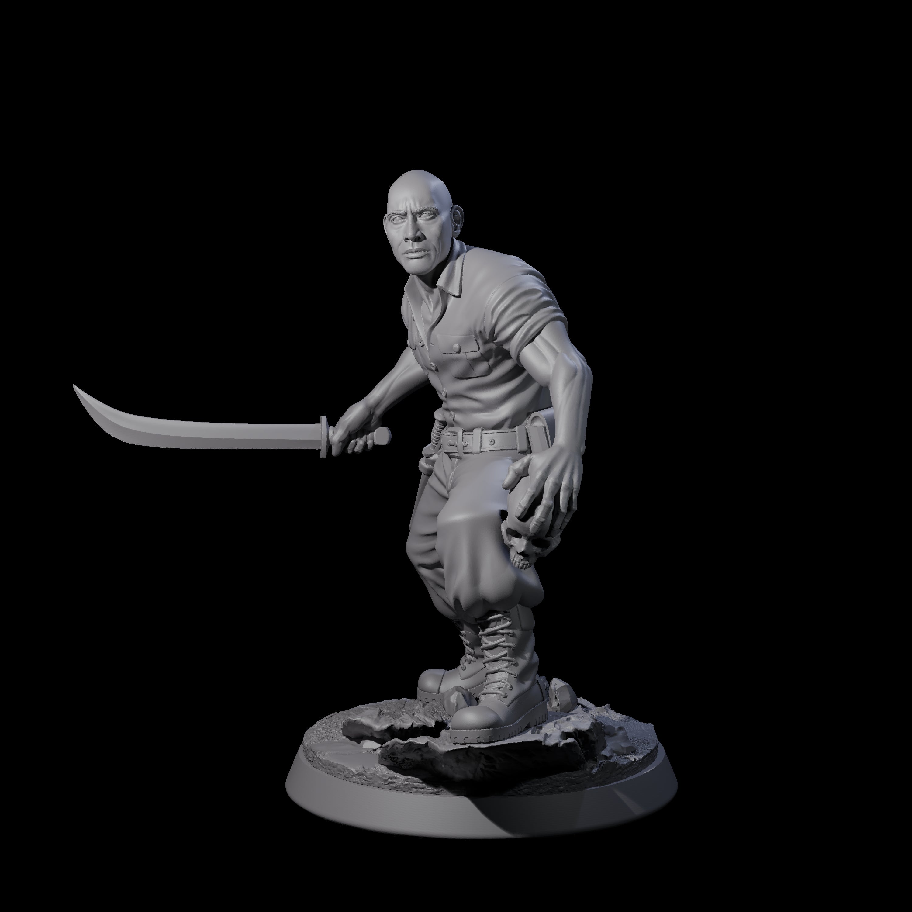 Cautious Jungle Explorer Miniature for Dungeons and Dragons, Pathfinder or other TTRPGs