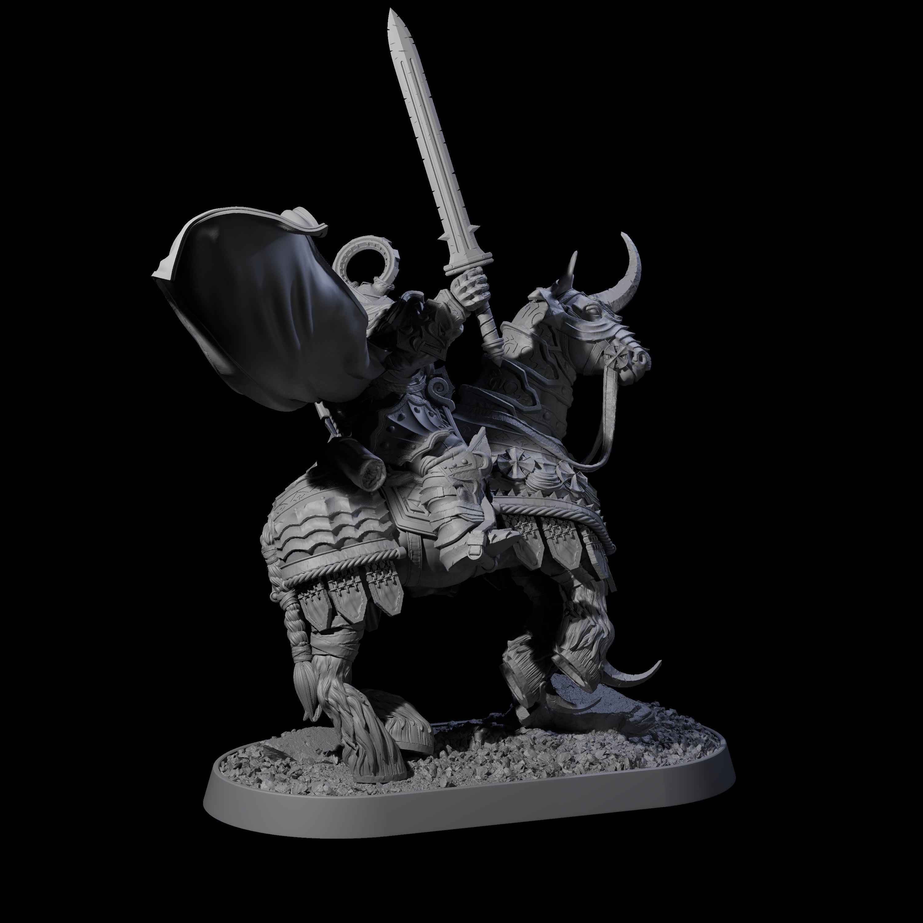 Cavalry of the Golden Circle A Miniature for Dungeons and Dragons, Pathfinder or other TTRPGs