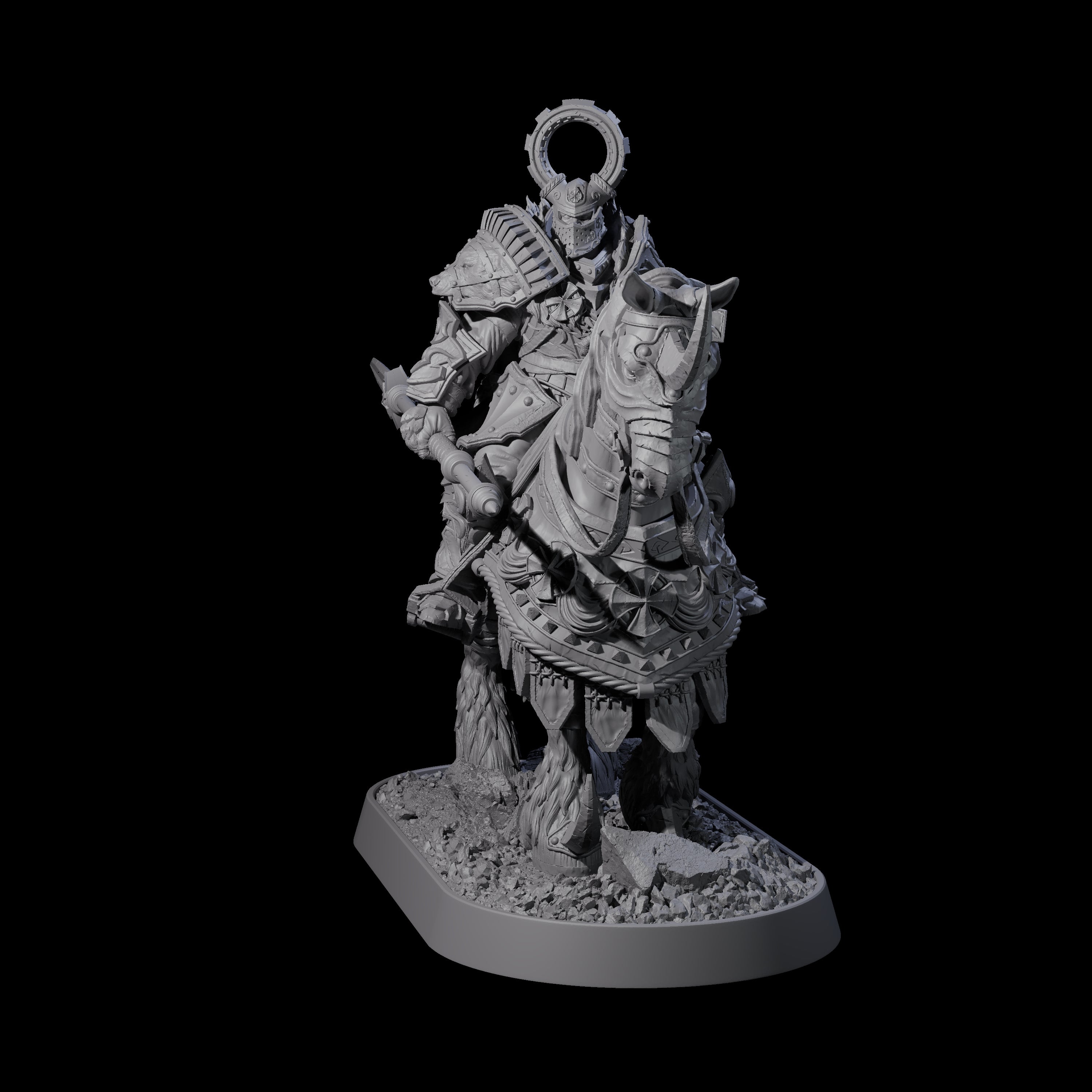 Cavalry of the Golden Circle B Miniature for Dungeons and Dragons, Pathfinder or other TTRPGs