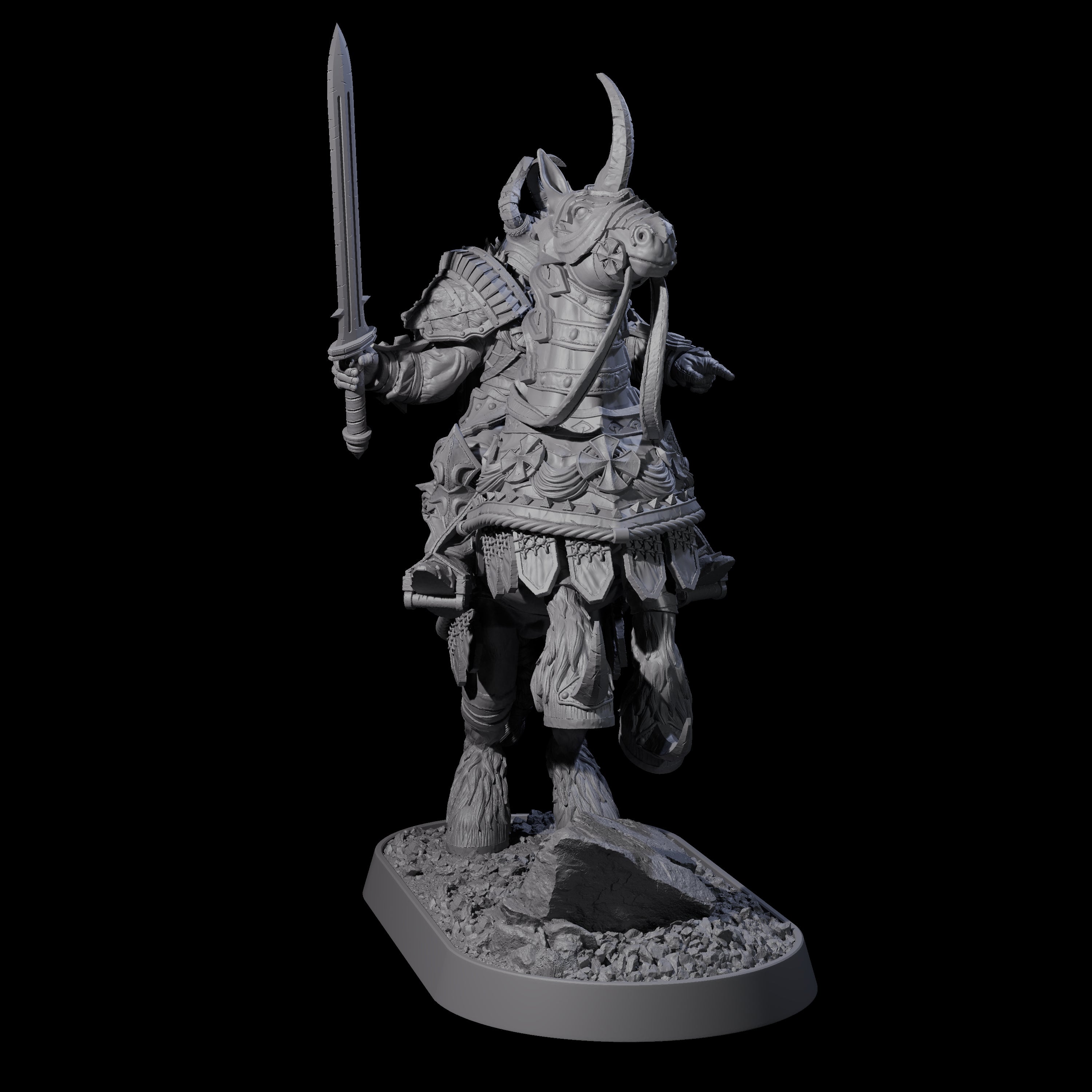 Cavalry of the Golden Circle C Miniature for Dungeons and Dragons, Pathfinder or other TTRPGs