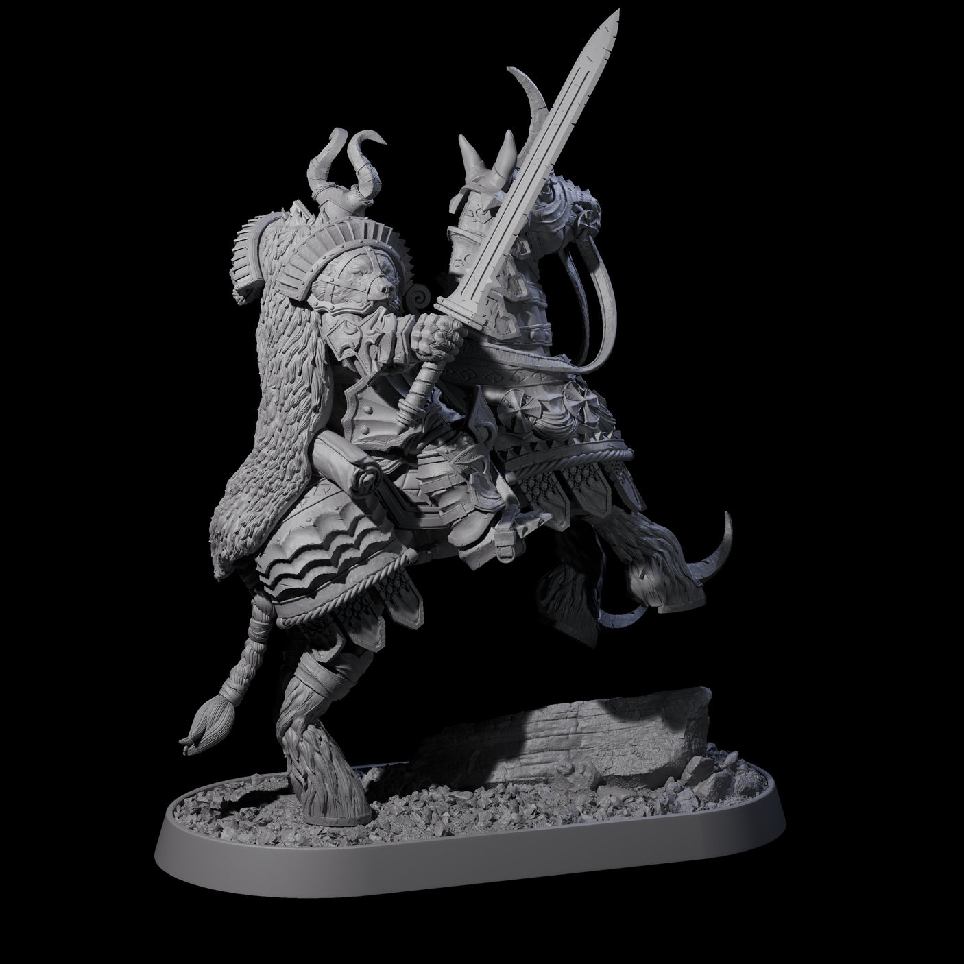 Cavalry of the Golden Circle C Miniature for Dungeons and Dragons, Pathfinder or other TTRPGs