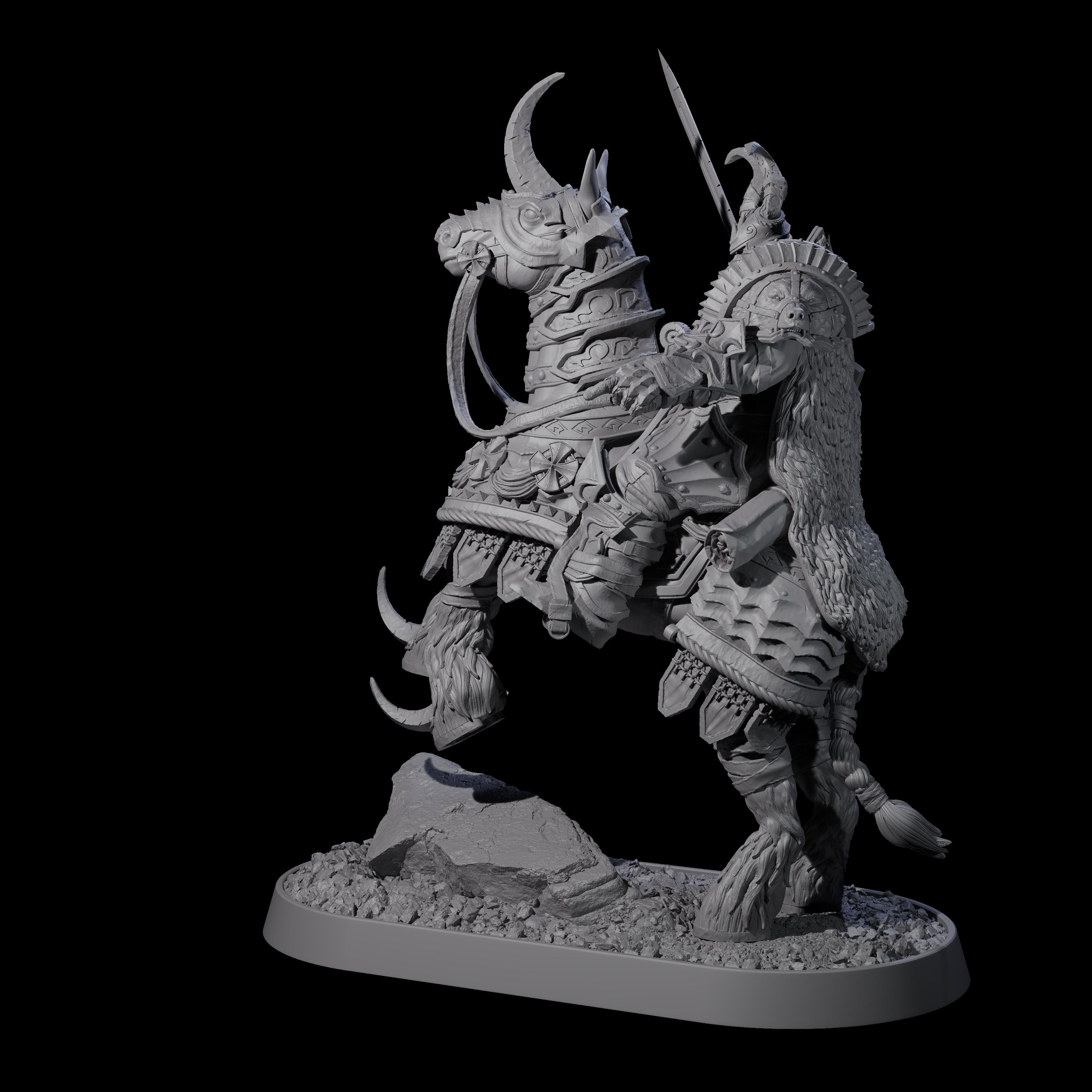 Cavalry of the Golden Circle C Miniature for Dungeons and Dragons, Pathfinder or other TTRPGs