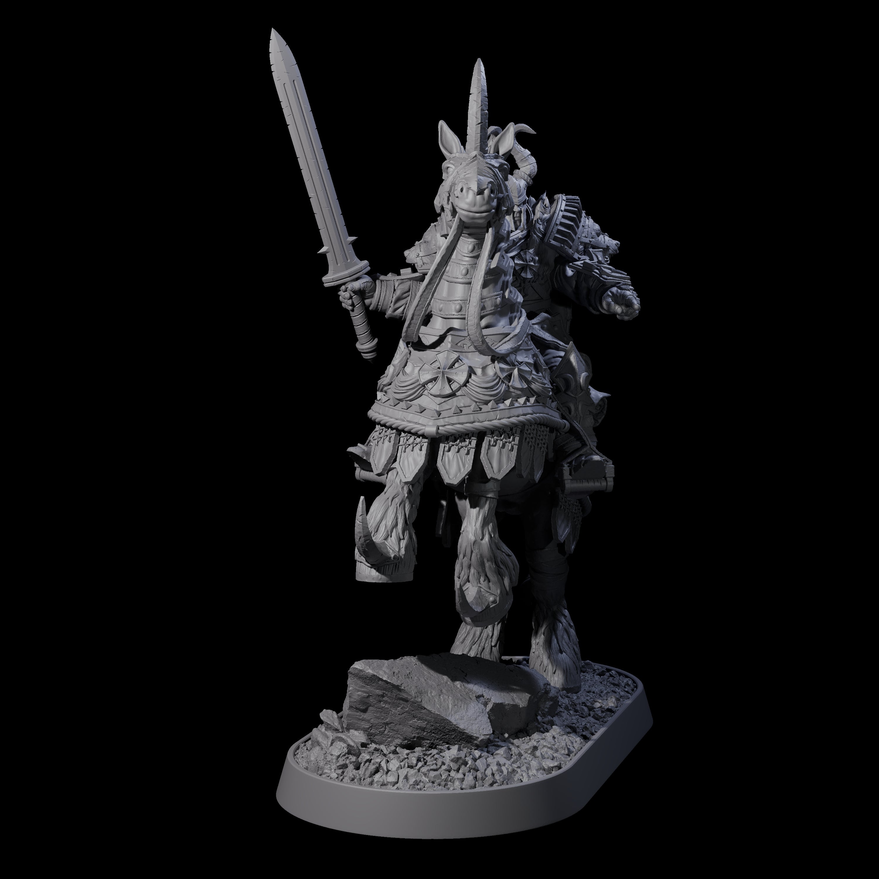 Cavalry of the Golden Circle C Miniature for Dungeons and Dragons, Pathfinder or other TTRPGs