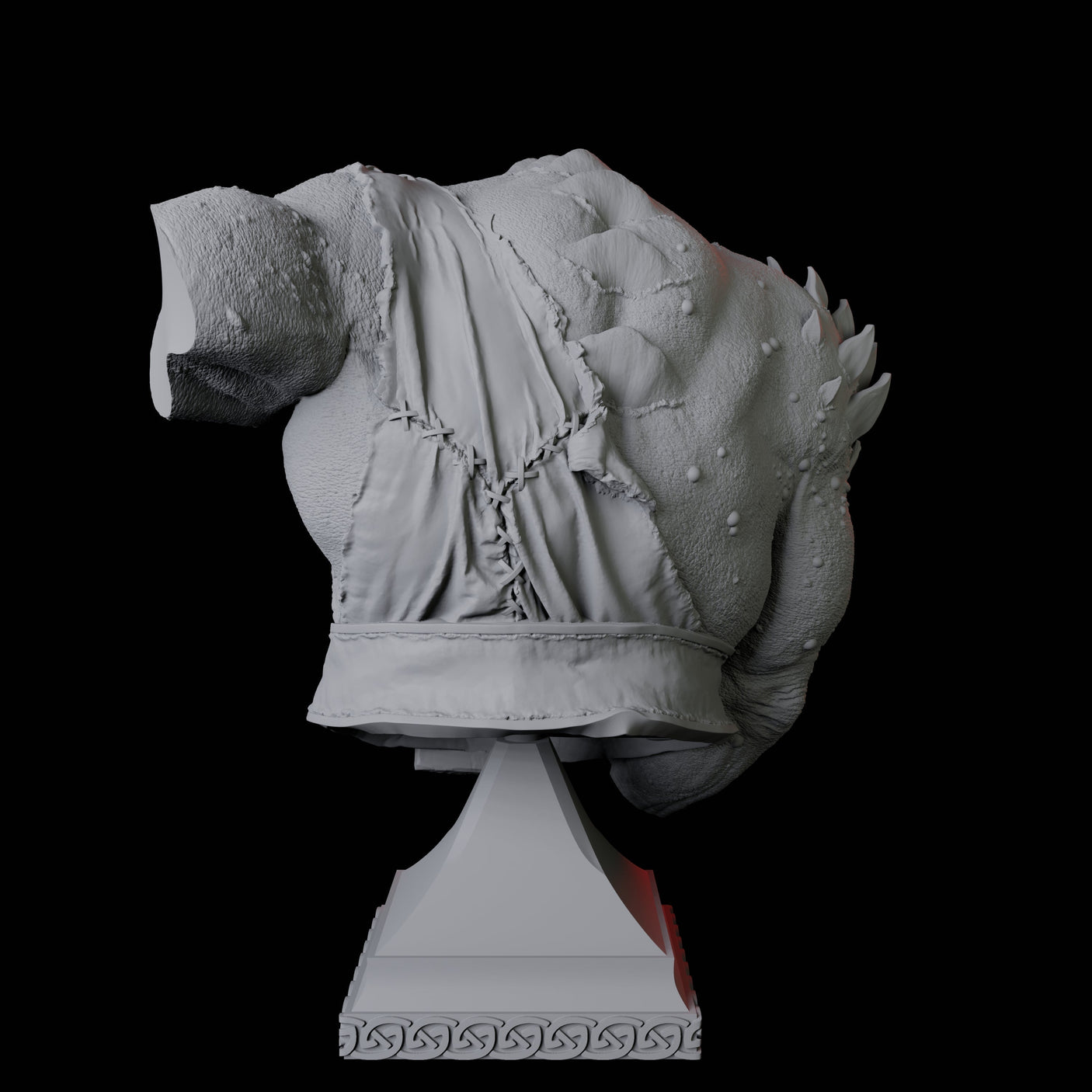 Cave Troll Bust Miniature for Dungeons and Dragons, Pathfinder or other TTRPGs